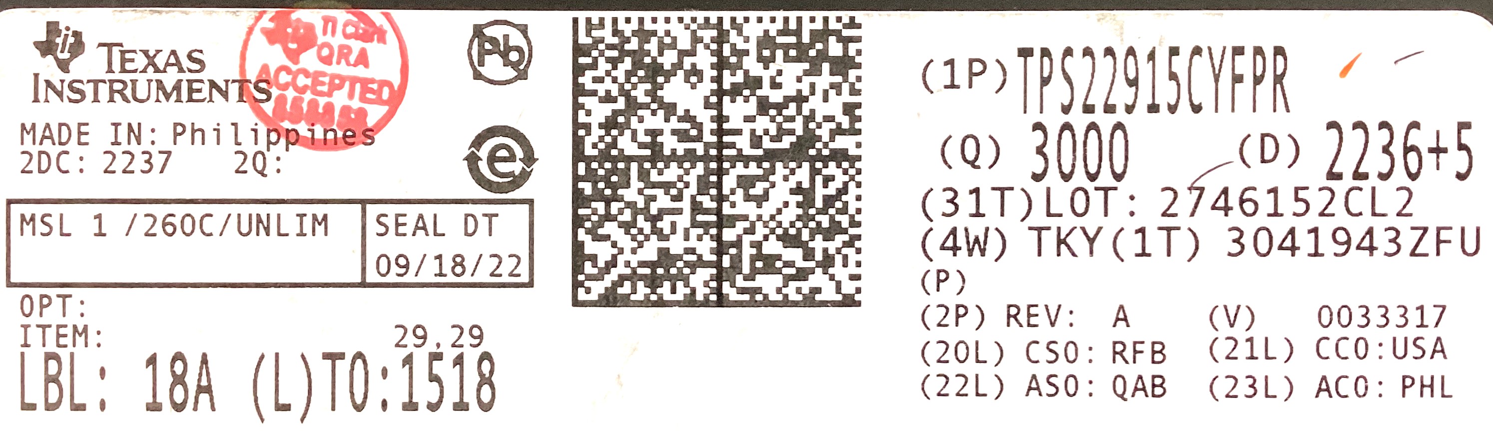 TPS22915CYFPR