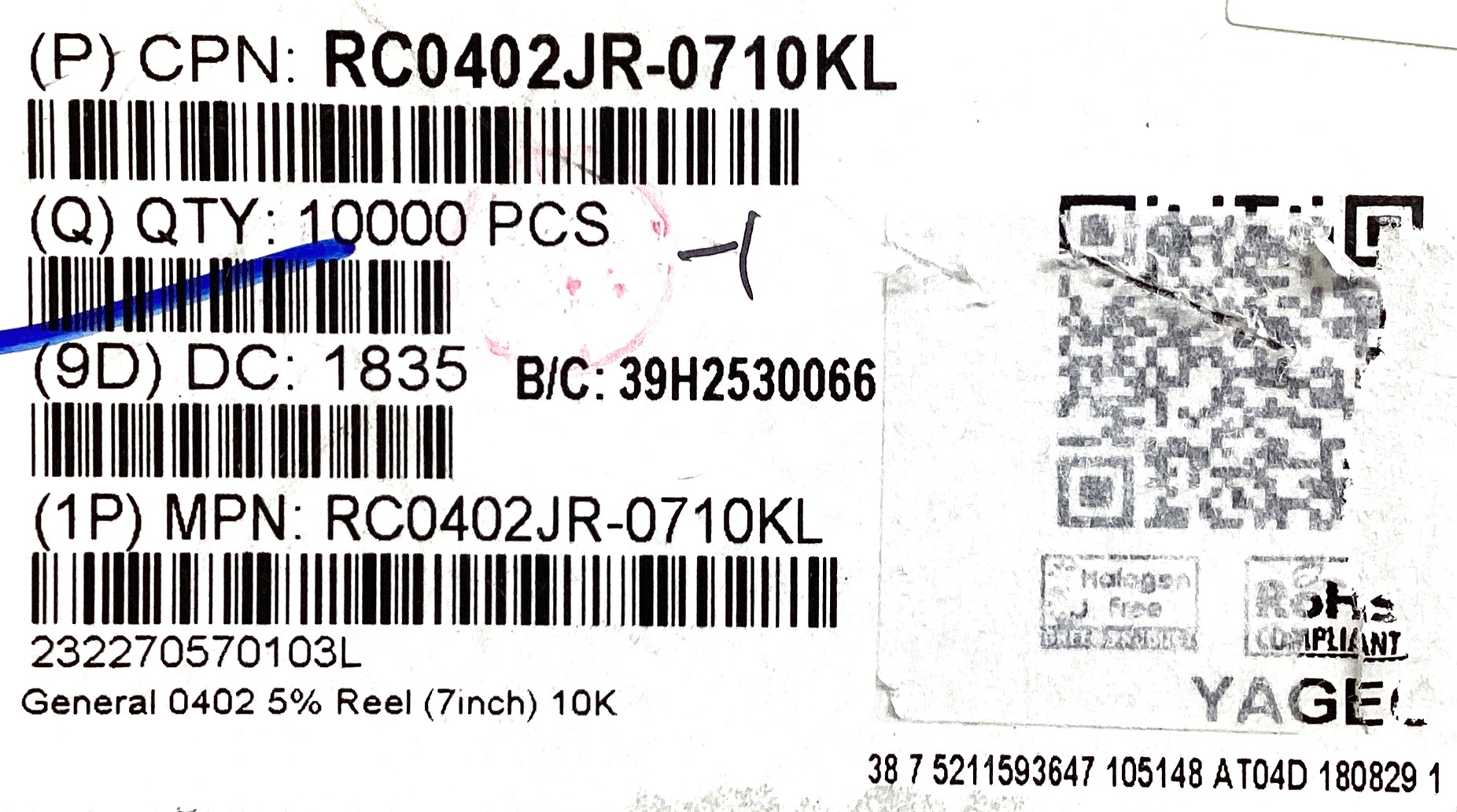RC0402JR-0710KL