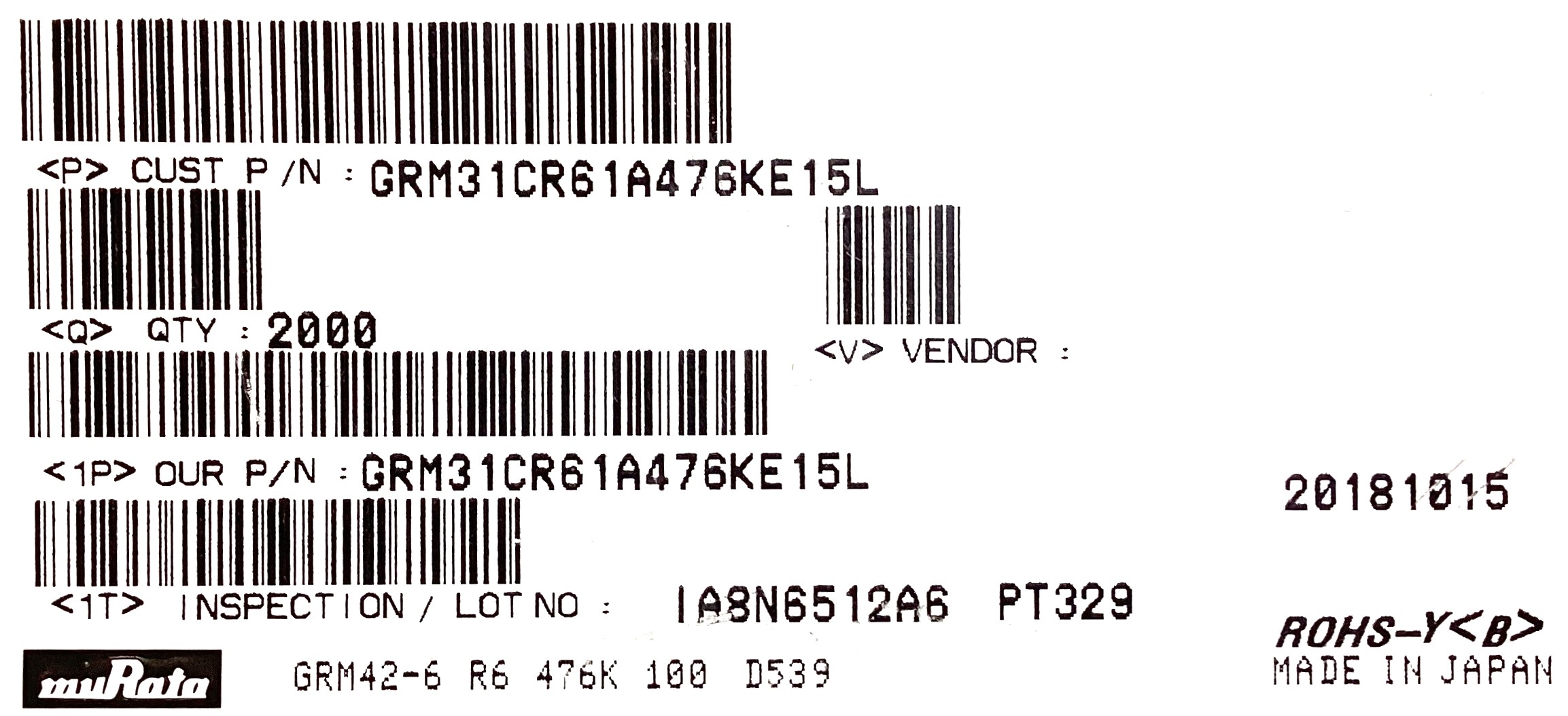 GRM31CR61A476KE15L