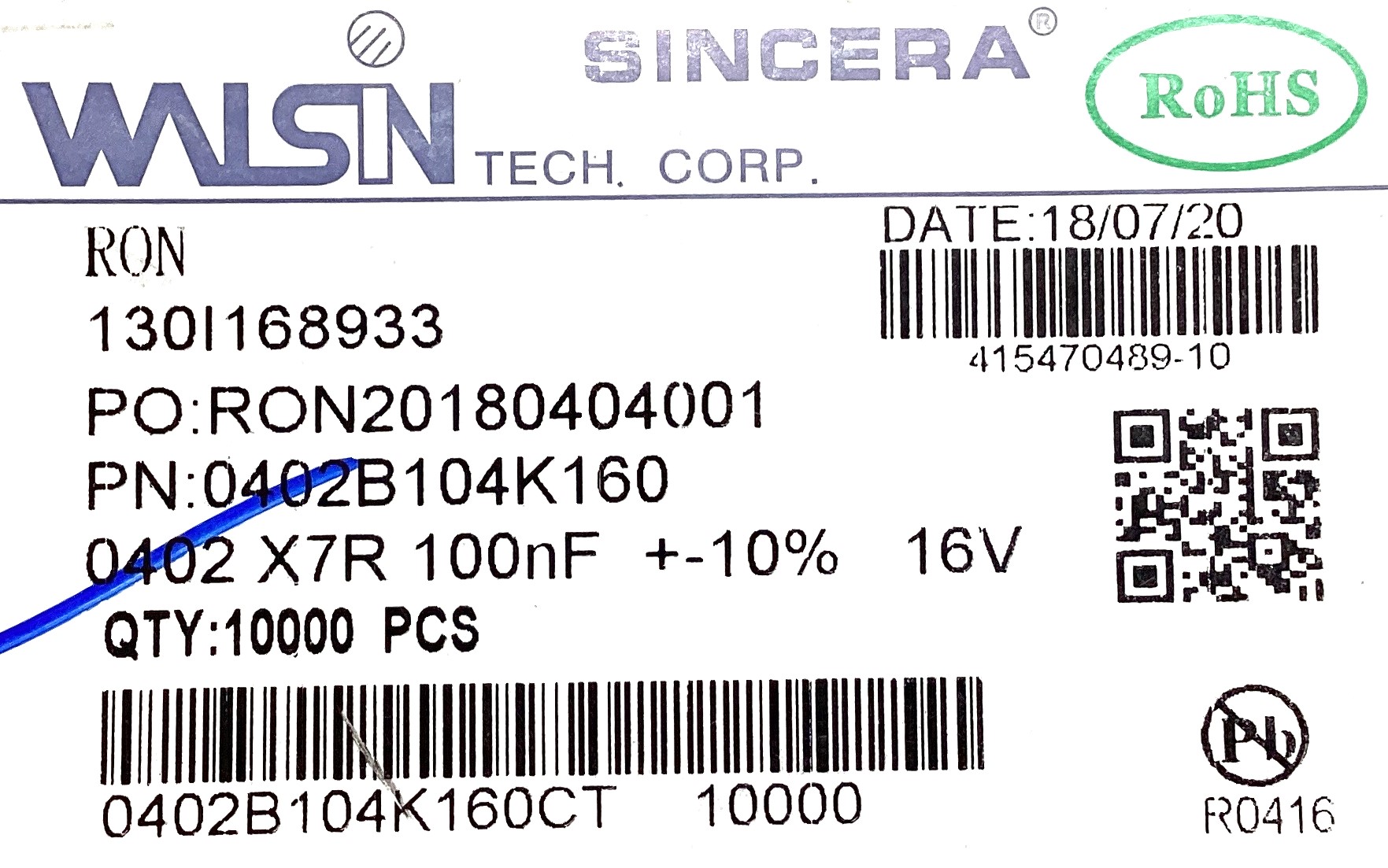 0402B104K160CT