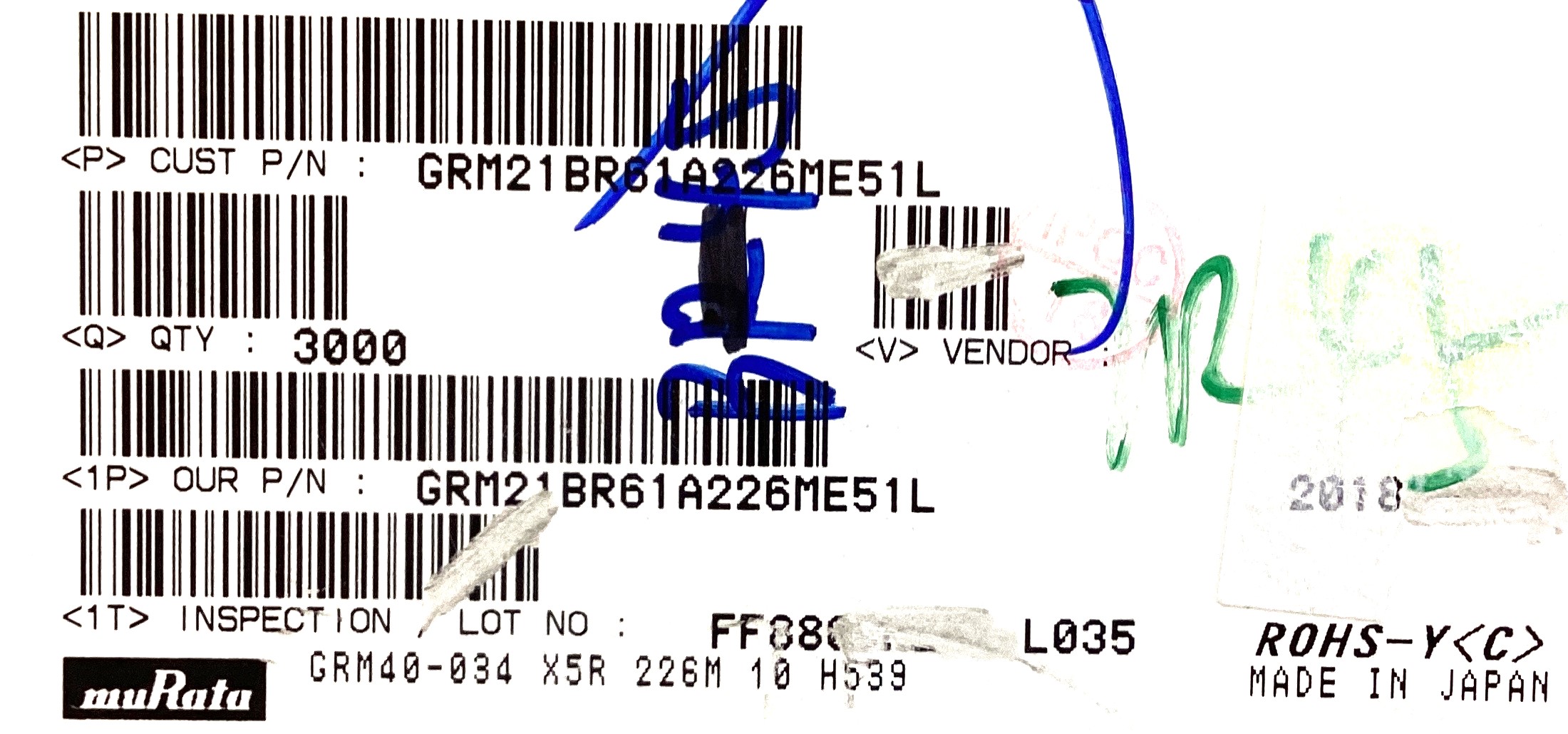 GRM21BR61A226ME51L