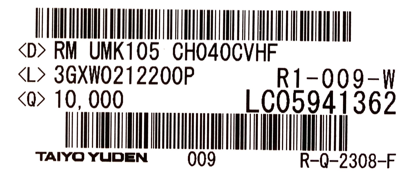 UMK105CH040CVHF