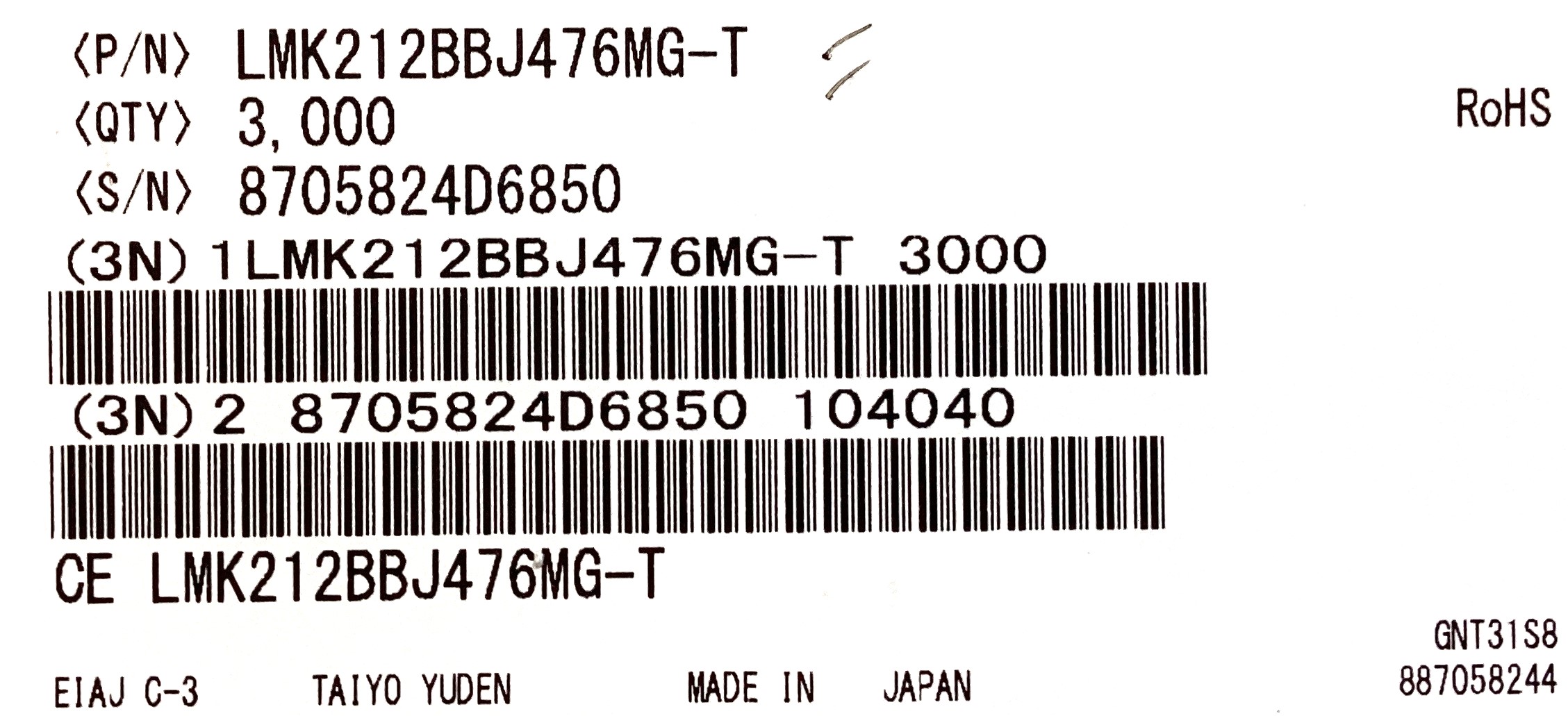 LMK212BBJ476MG-T