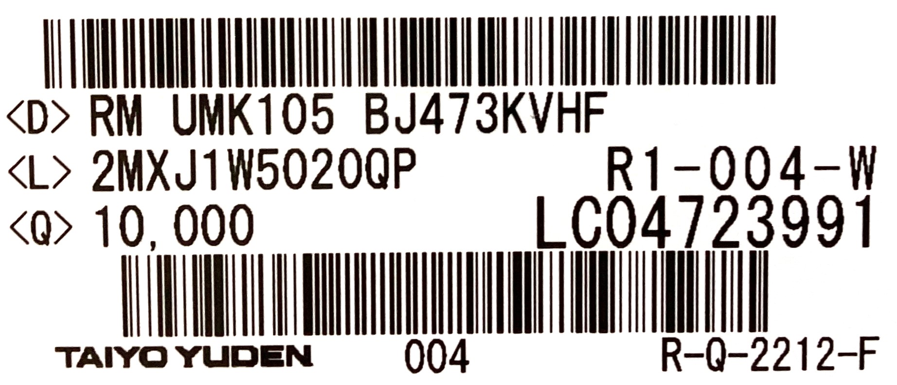 UMK105BJ473KVHF