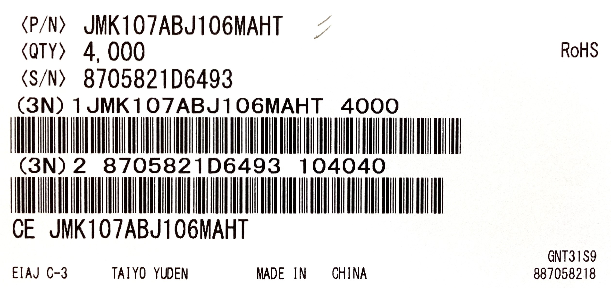 JMK107ABJ106MAHT