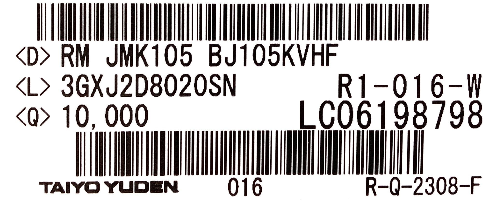JMK105BJ105KVHF