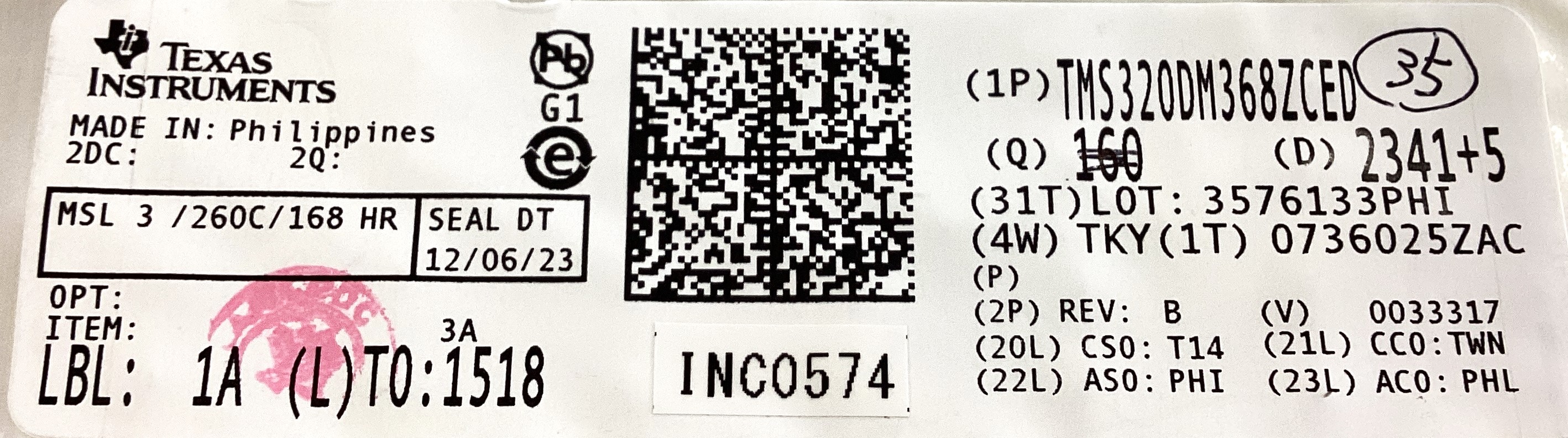 TMS320DM368ZCED