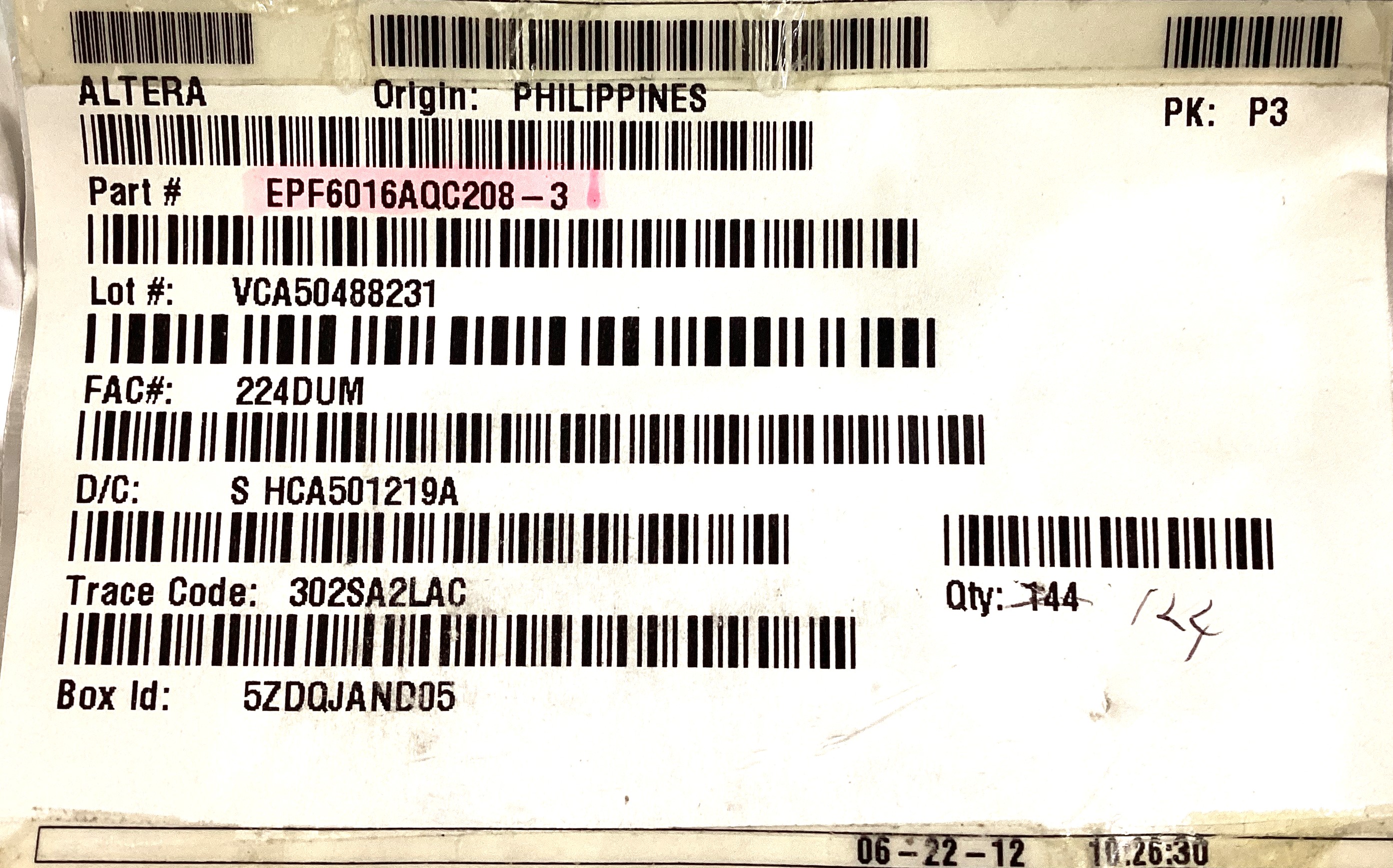 EPF6016AQC208-3