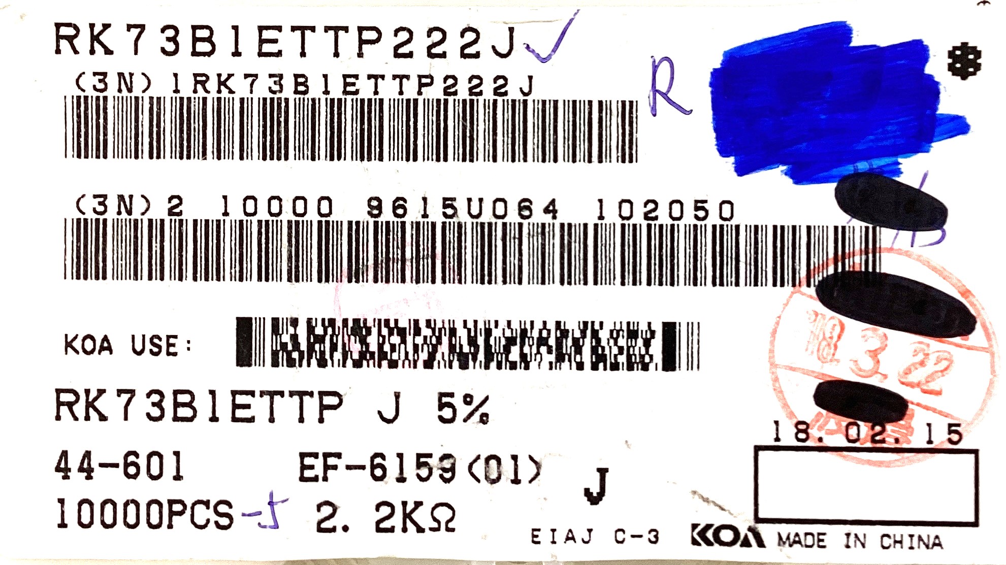 RK73B1ETTP222J