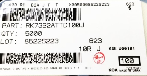 RK73B2ATTD100J