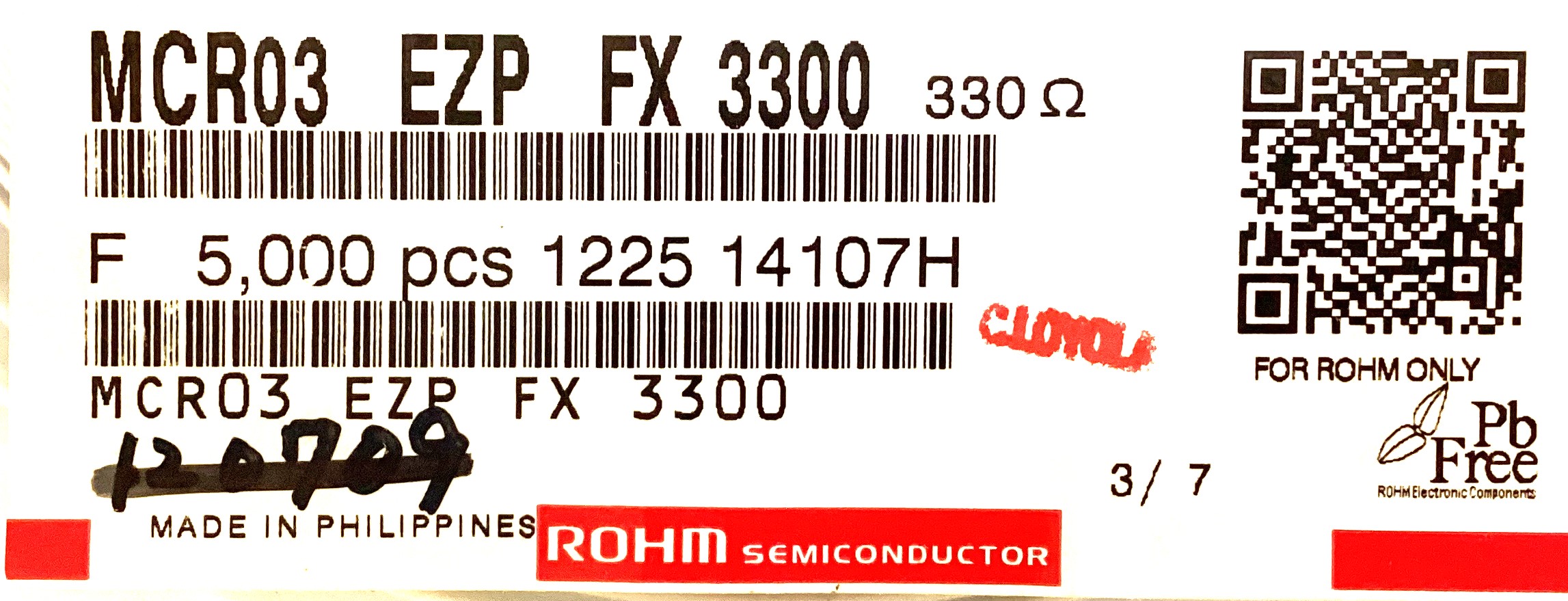 MCR03EZPFX3300