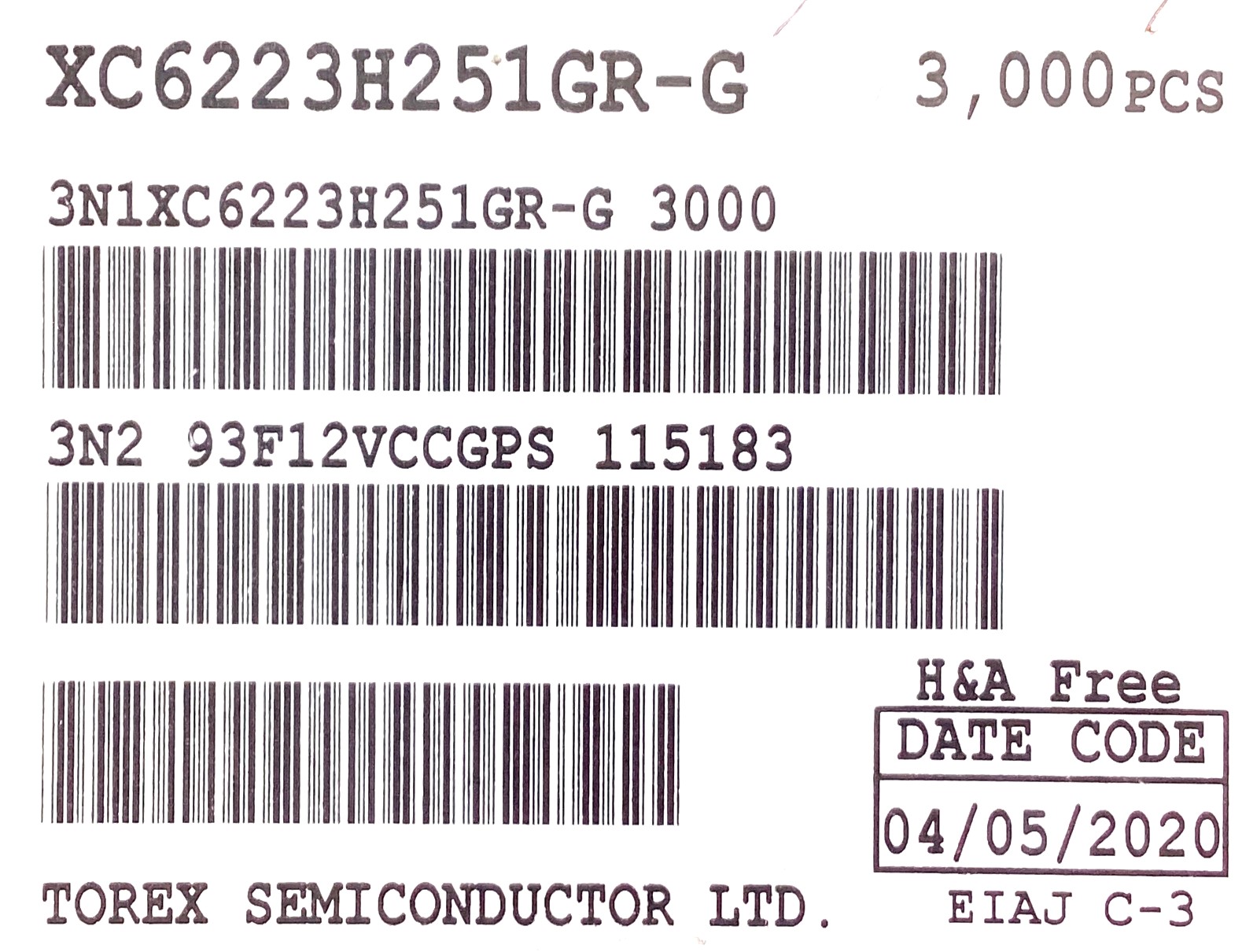 XC6223H251GR-G