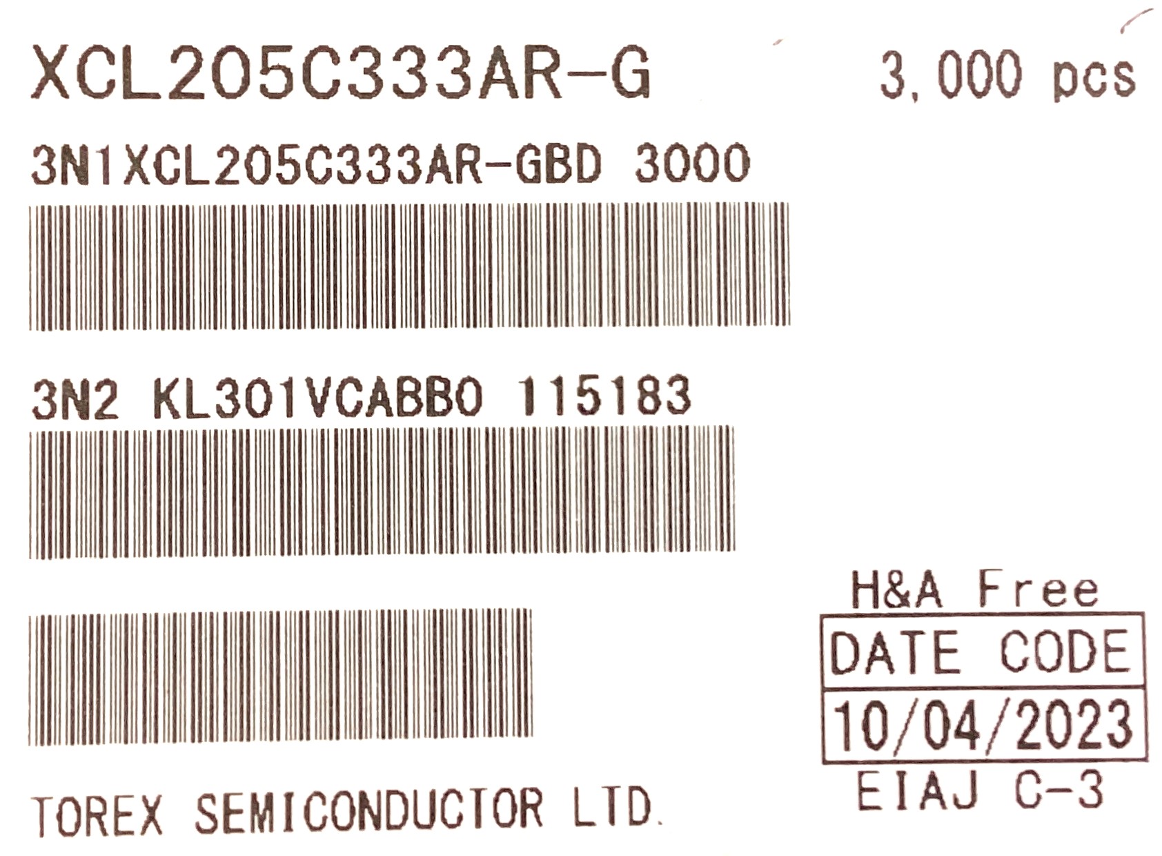 XCL205C333AR-G
