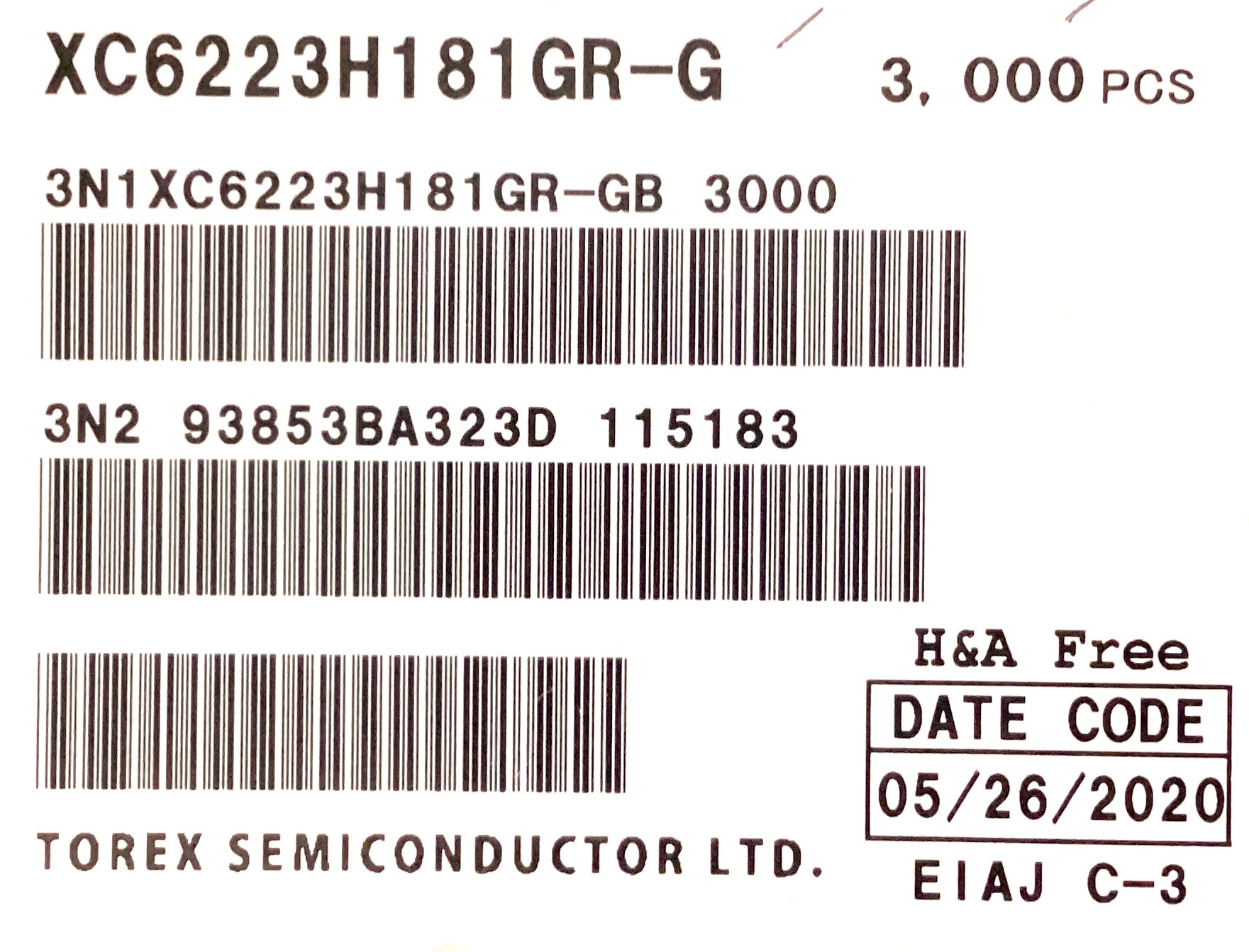 XC6223H181GR-G