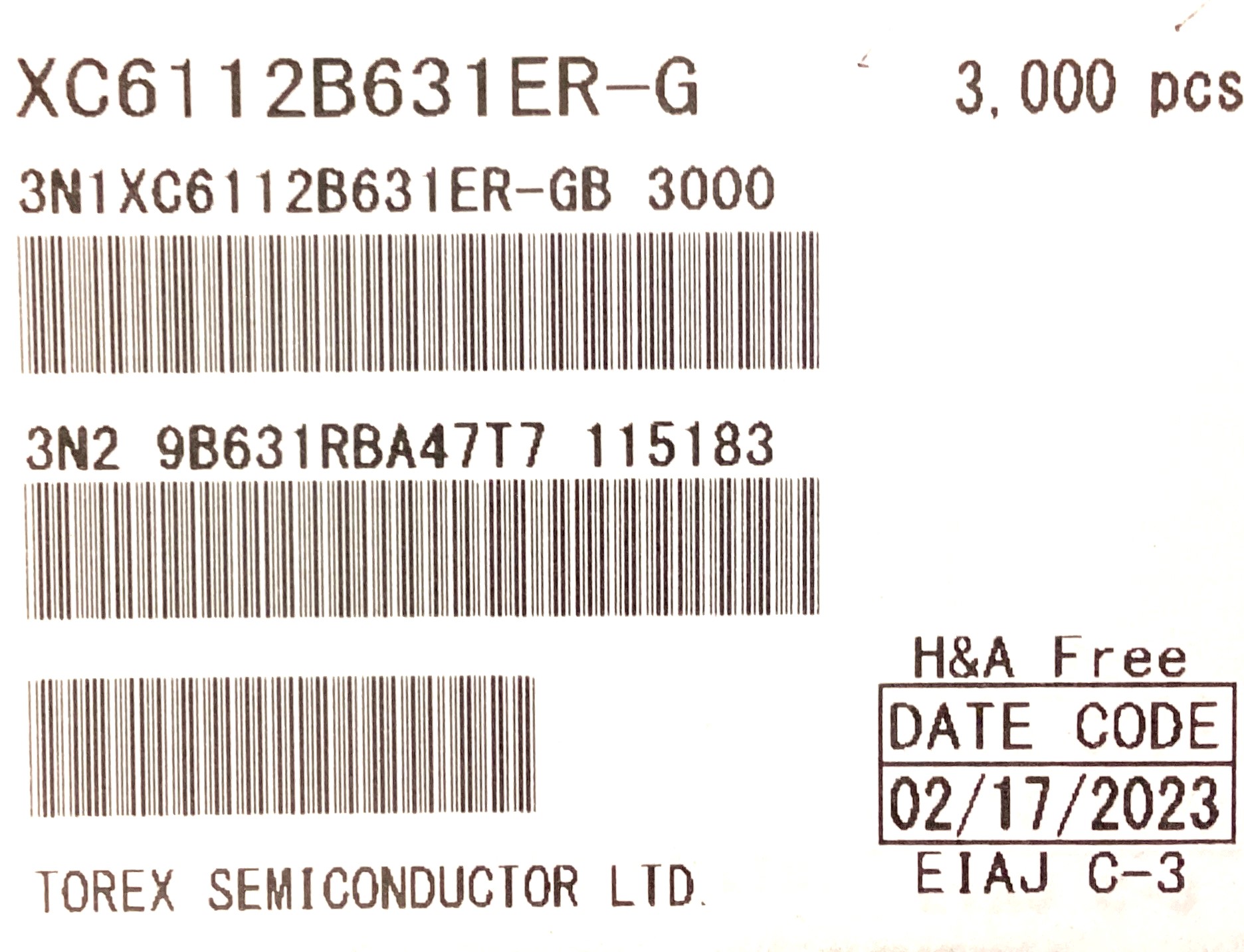 XC6112B631ER-G