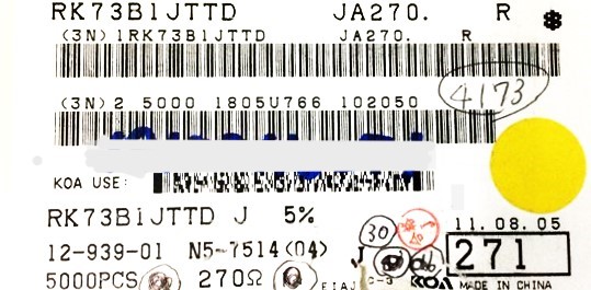 RK73B1JTTD271J
