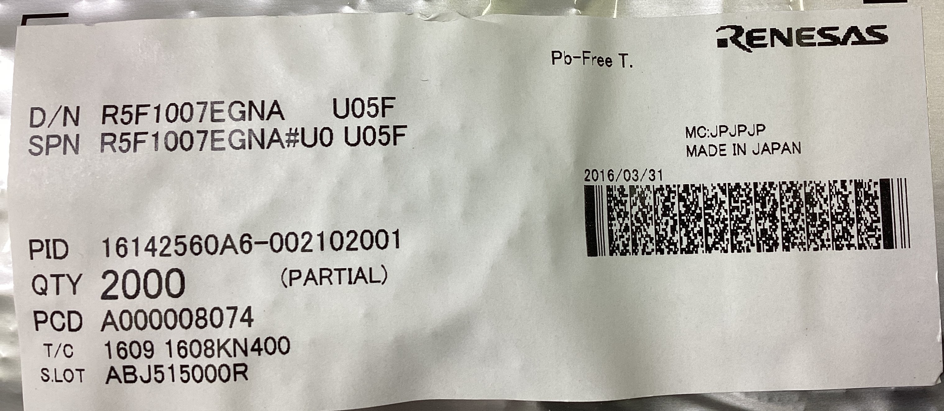 R5F1007EGNA#U0