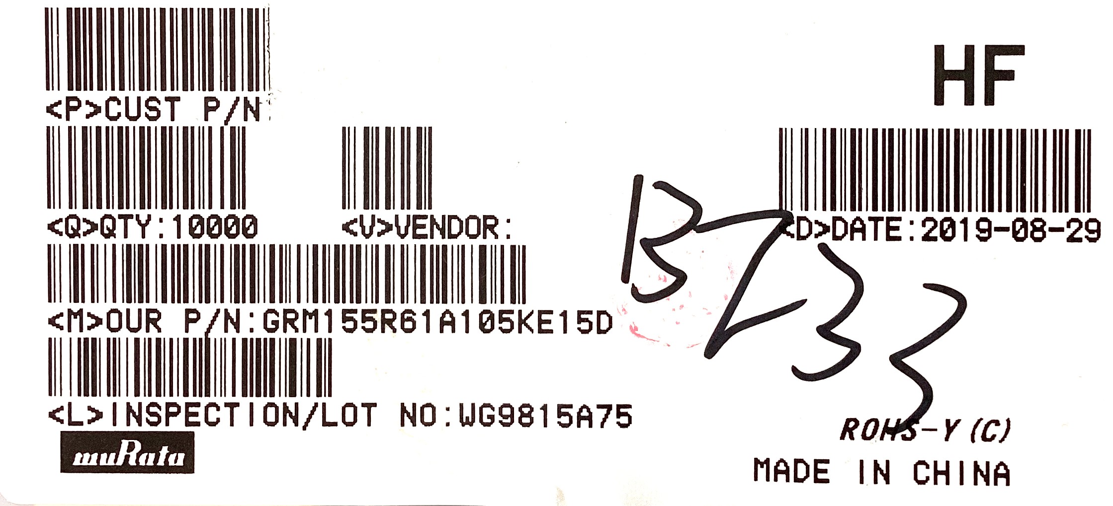 GRM155R61A105KE15D
