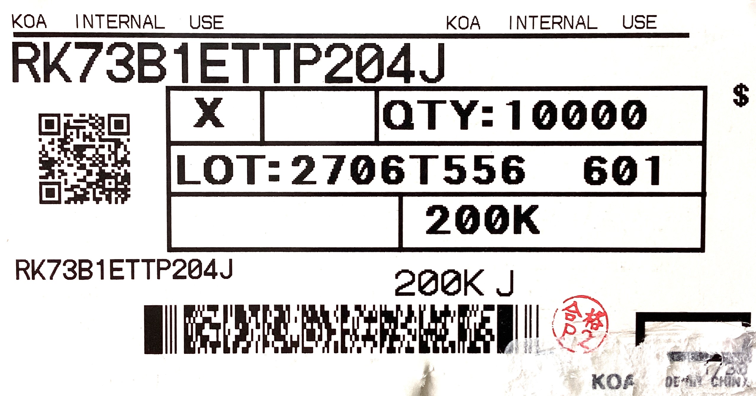 RK73B1ETTP204J