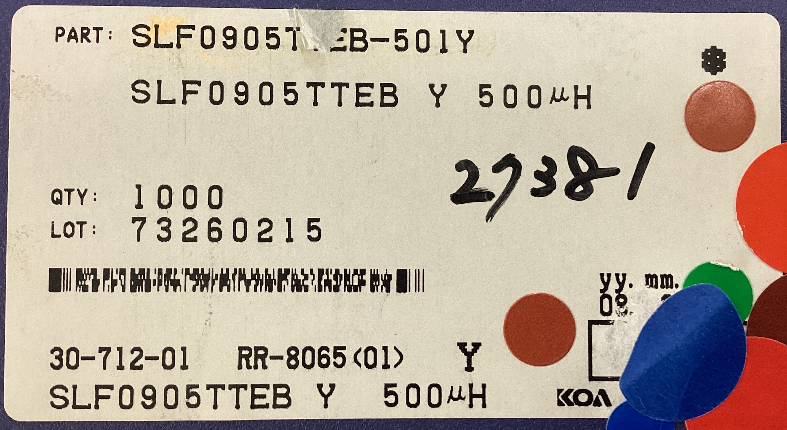 SLF0905TTEB501Y