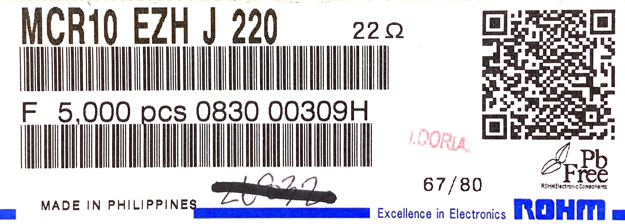 MCR10EZHJ220