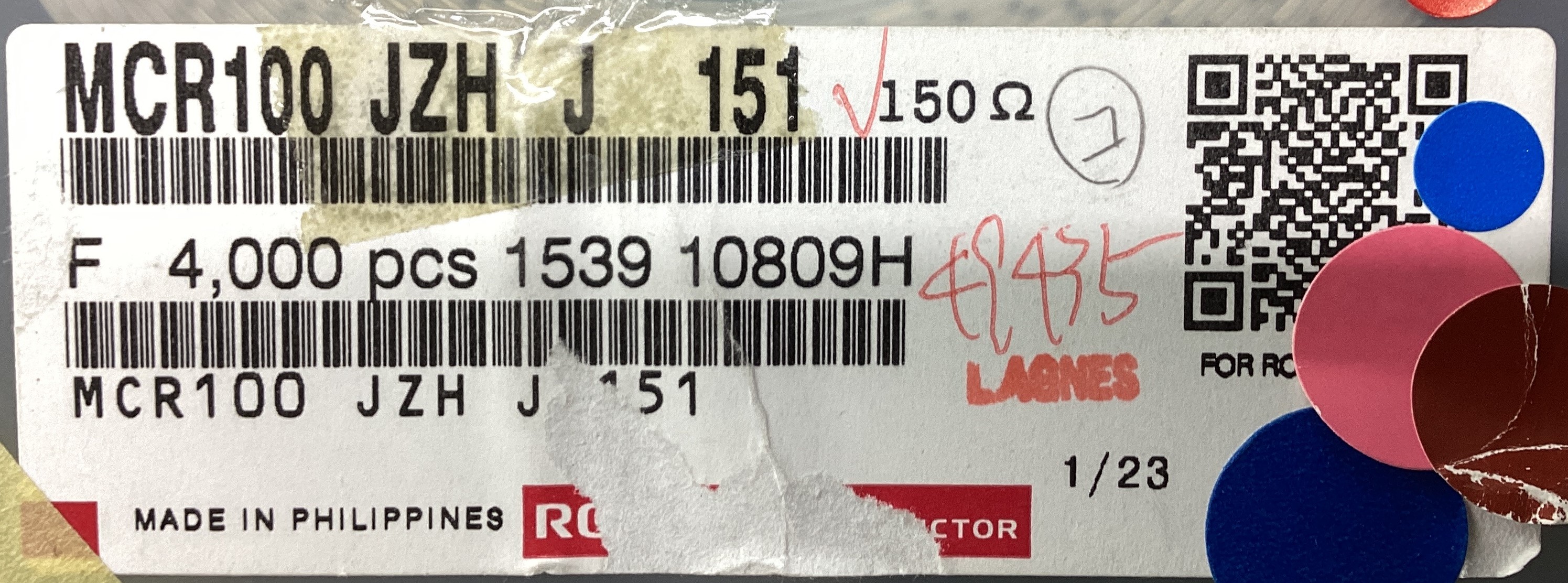 MCR100JZHJ151