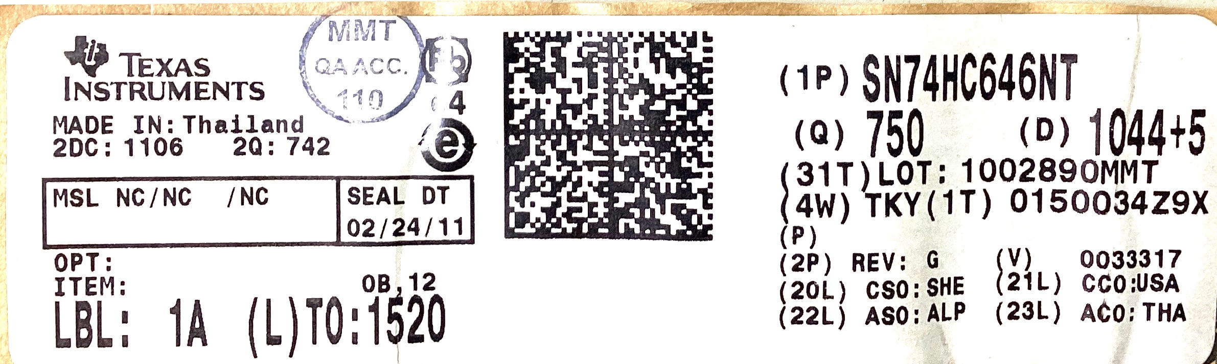 SN74HC646NT