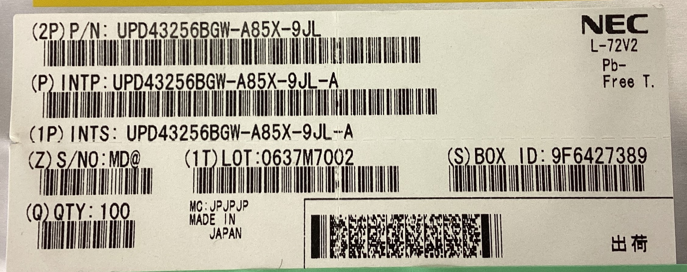 UPD43256BGW-A85X-9JL