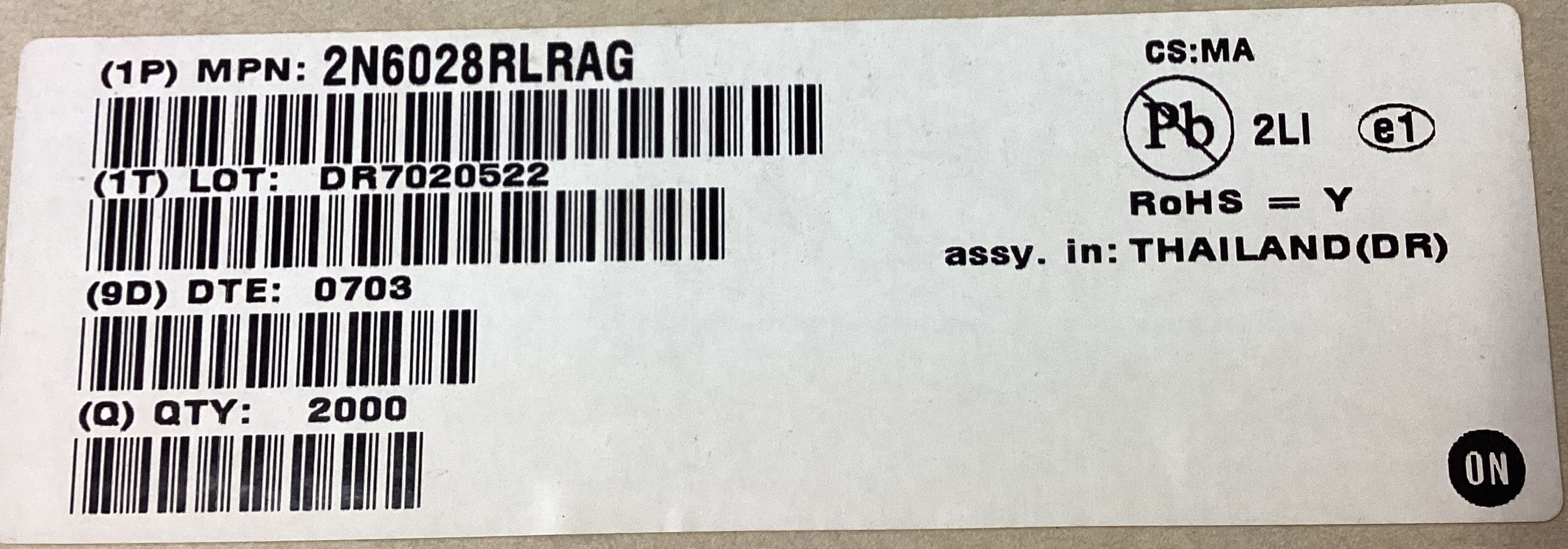 2N6028RLRAG
