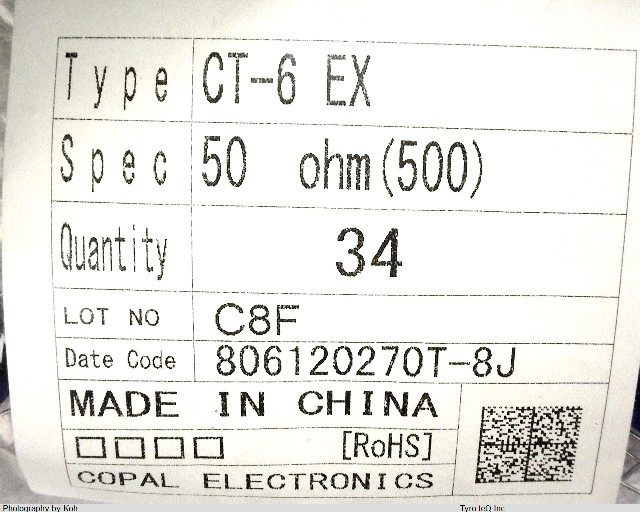 CT-6EX 50OHM(500)