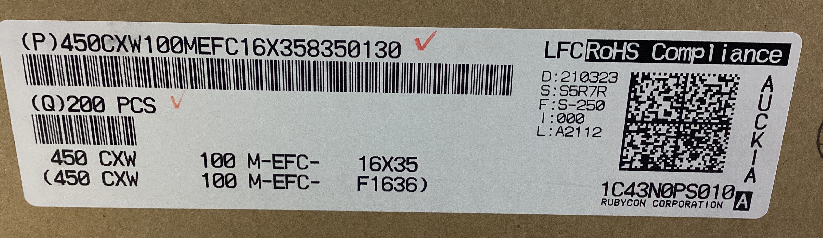450CXW100MEFC16X35