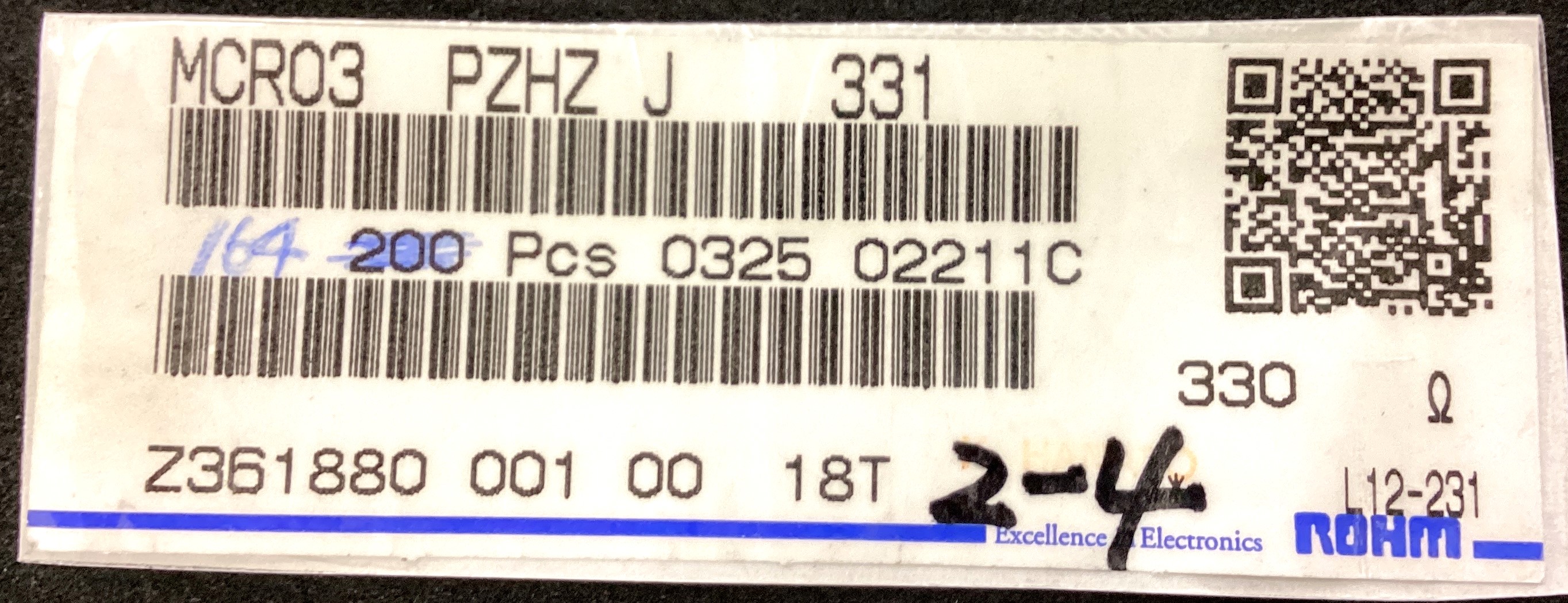 MCR03PZHZJ331