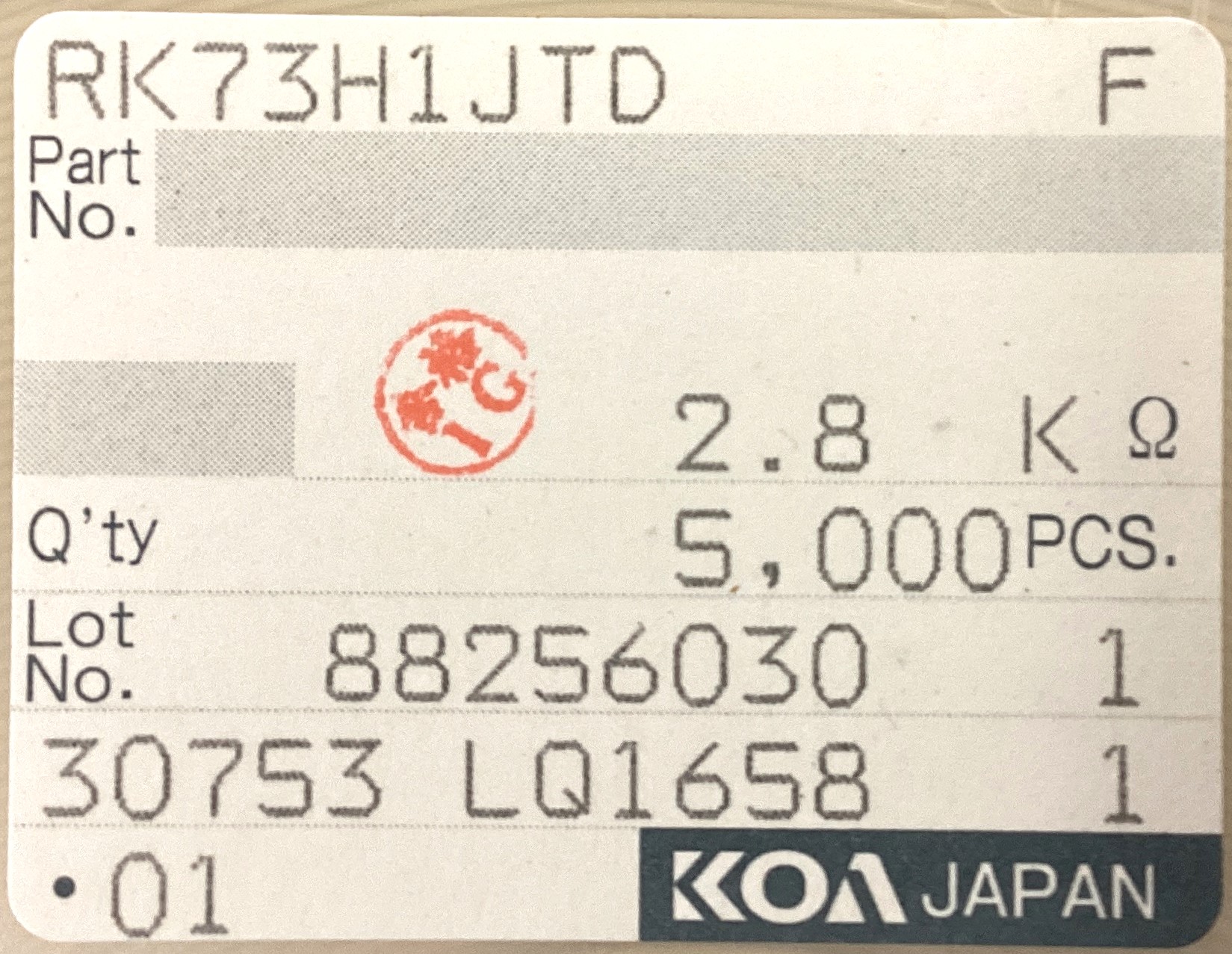 RK73H1JTD2801F