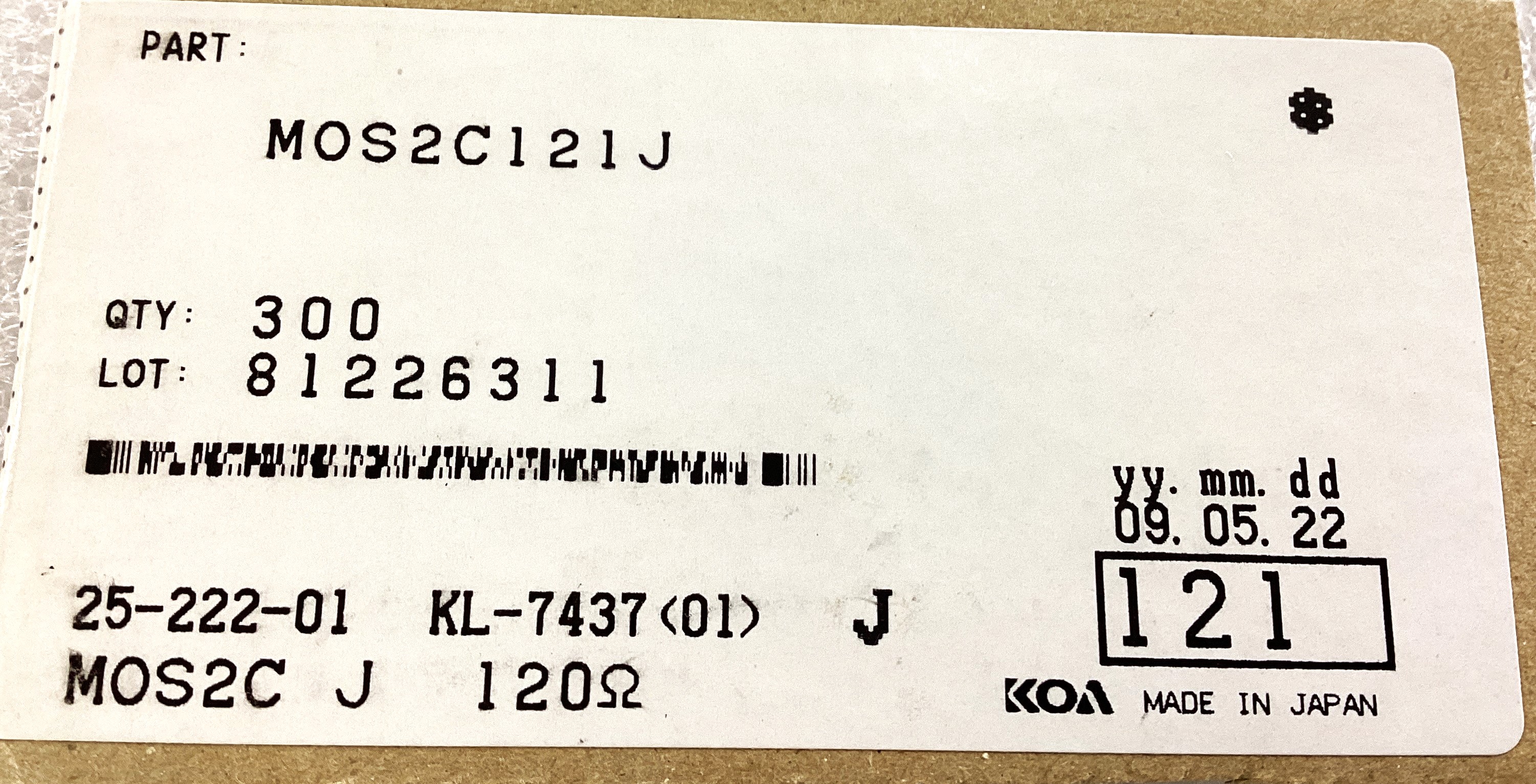 MOS2C121J