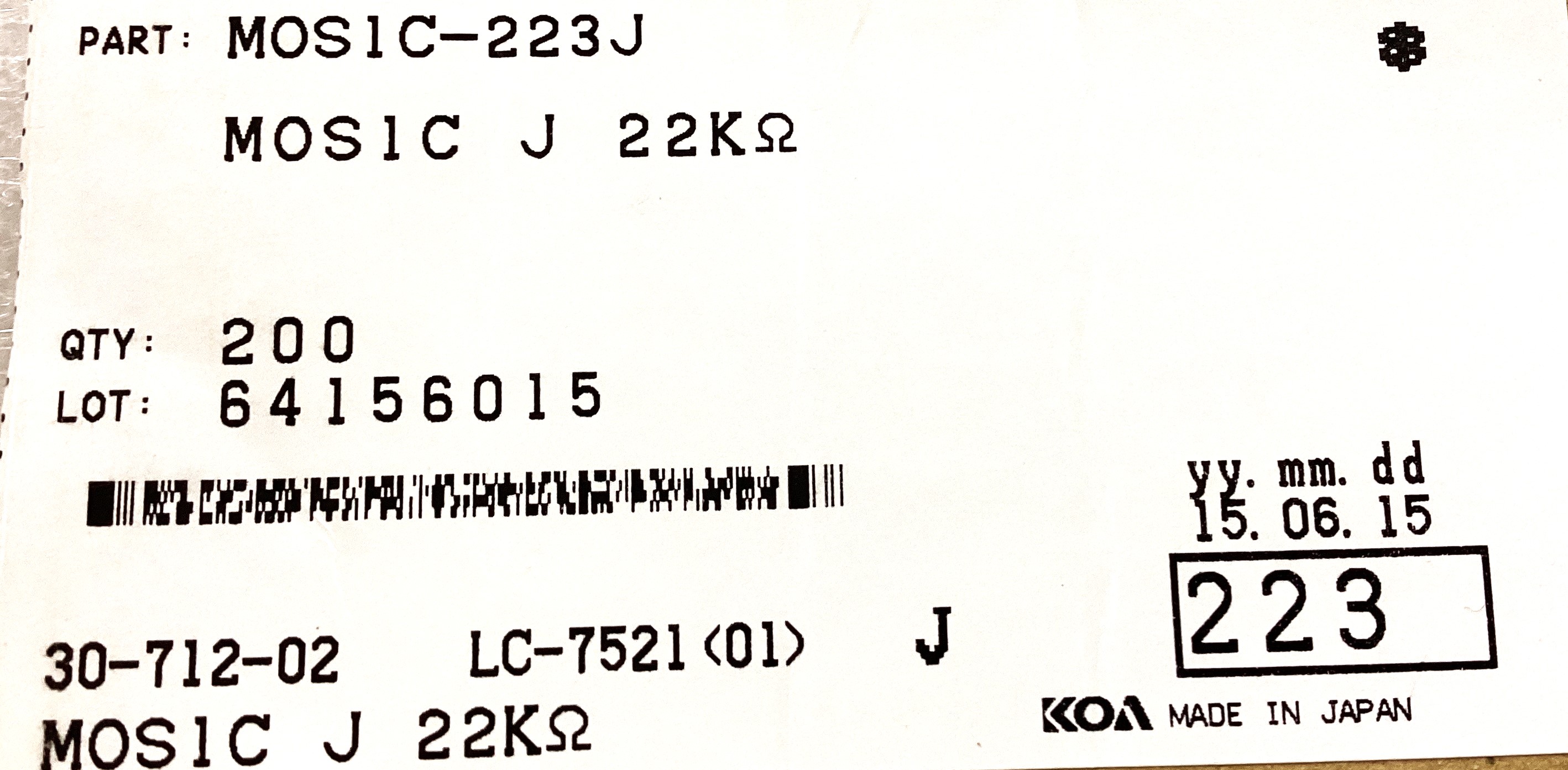 MOS1C223J
