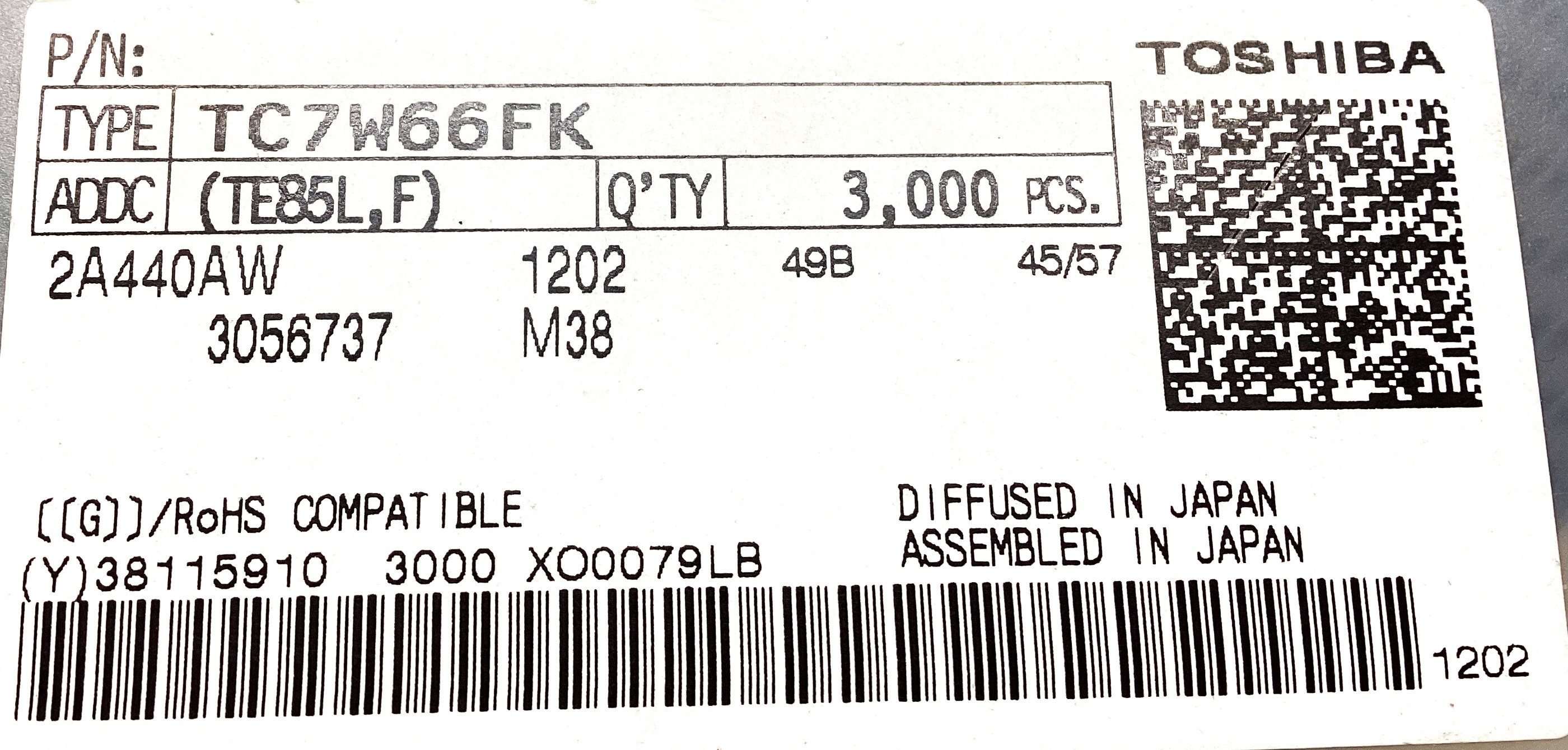 TC7W66FK(TE85L,F)