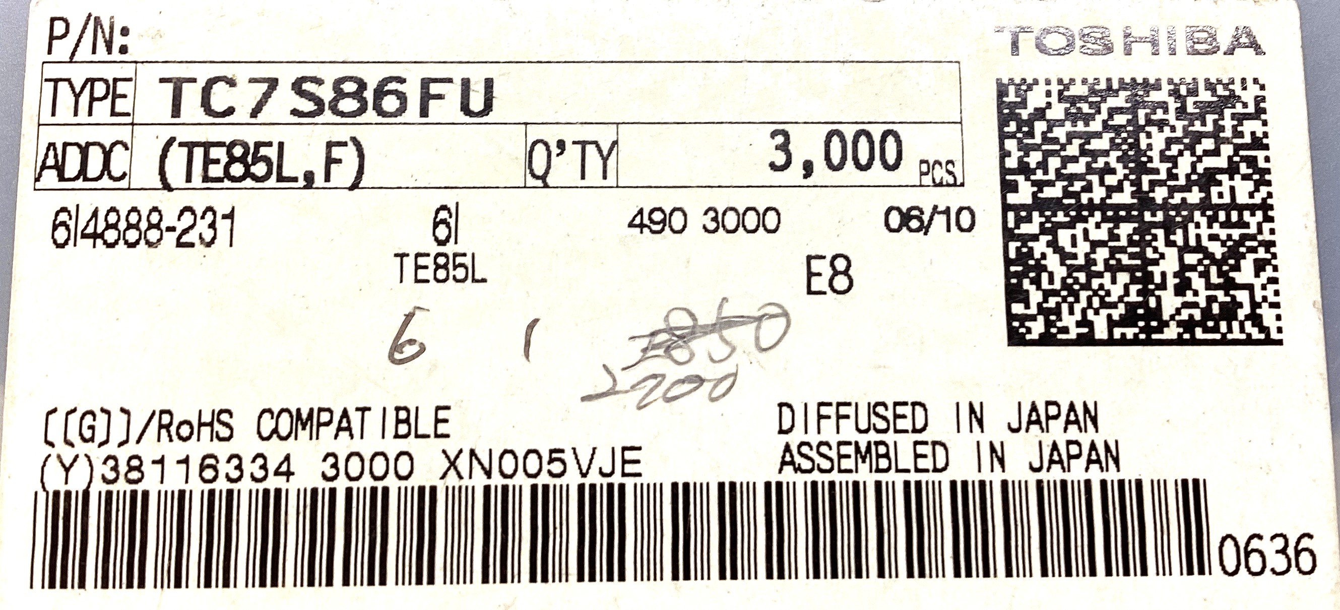 TC7S86FU(TE85L,F)