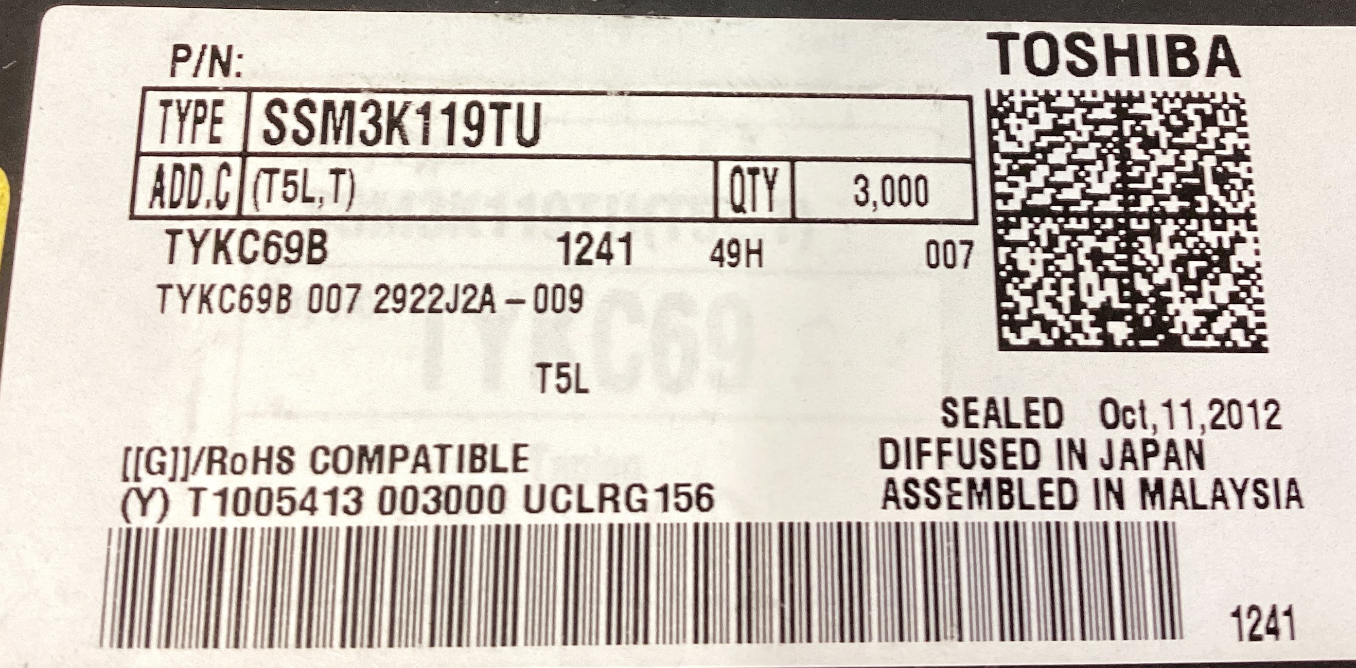 SSM3K119TU(T5L,T)