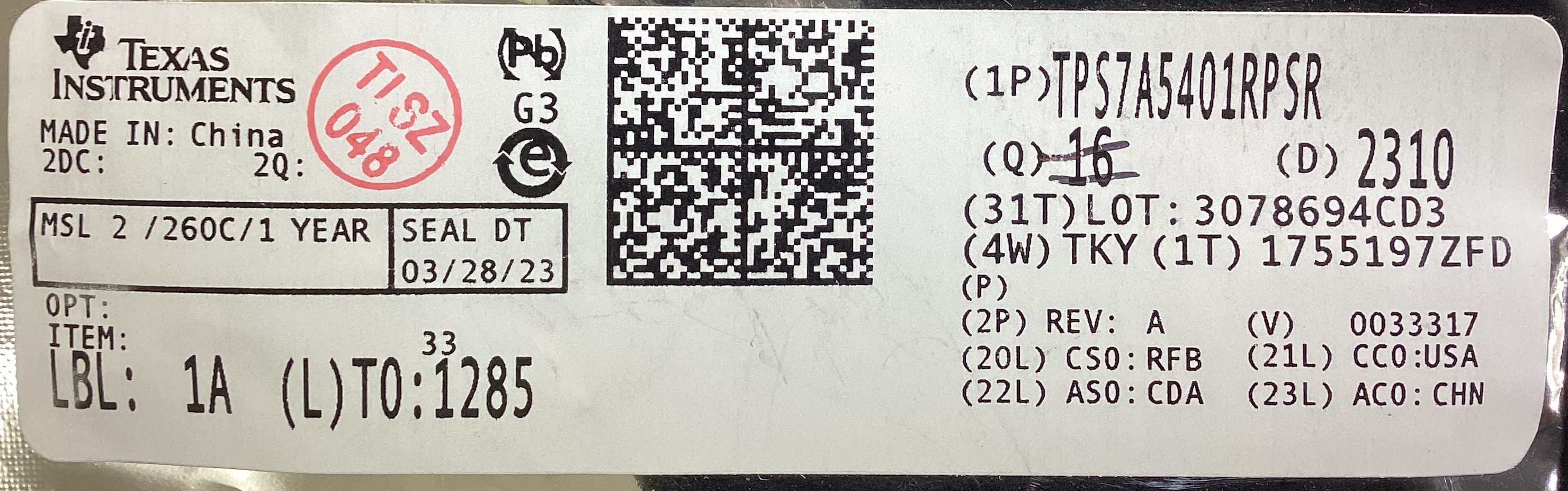 TPS7A5401RPSR