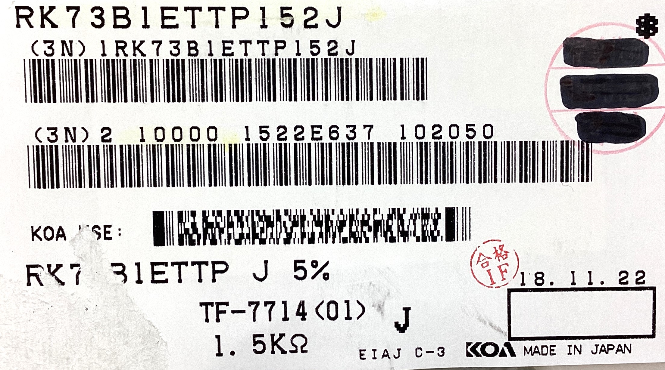 RK73B1ETTP152J