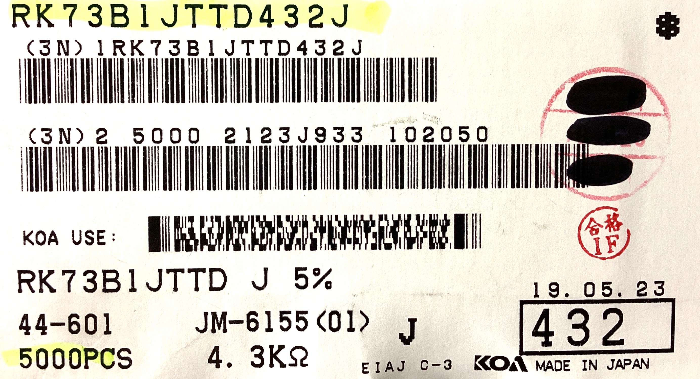 RK73B1JTTD432J