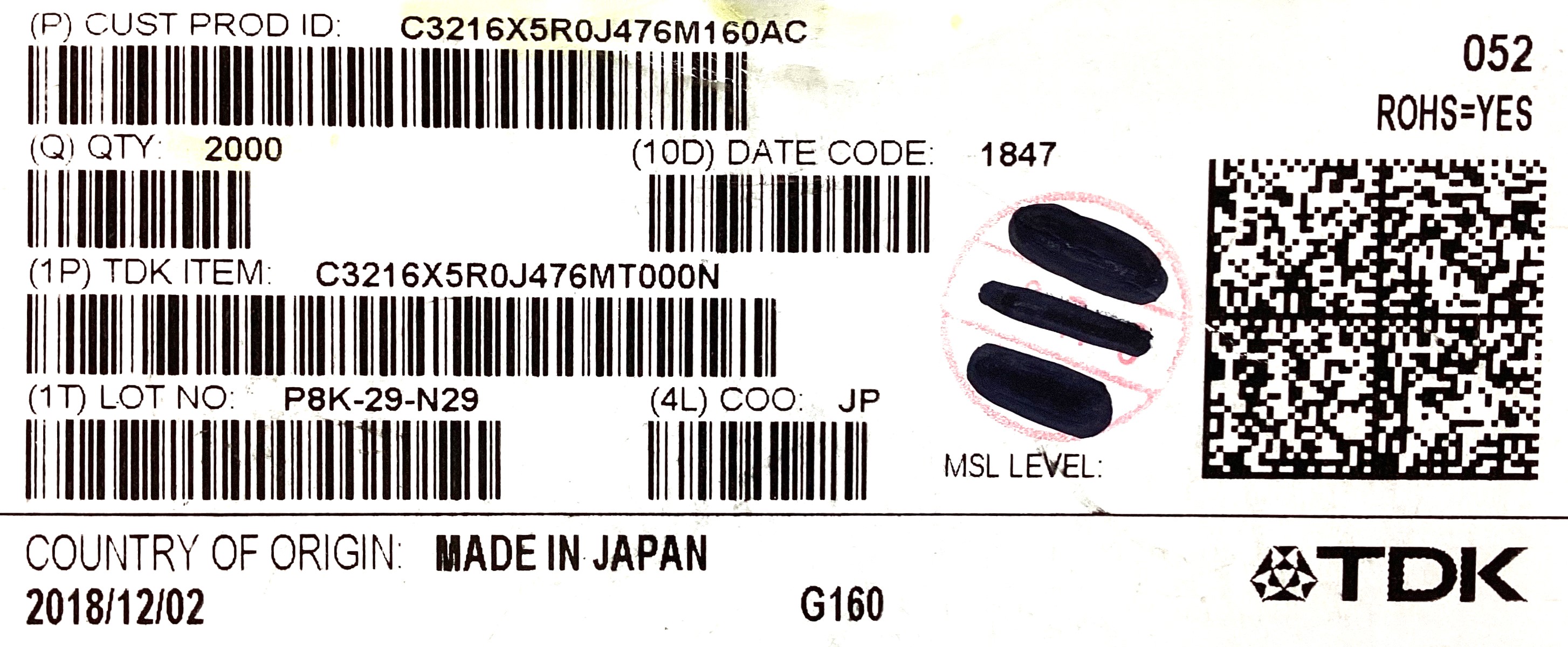 C3216X5R0J476M160AC