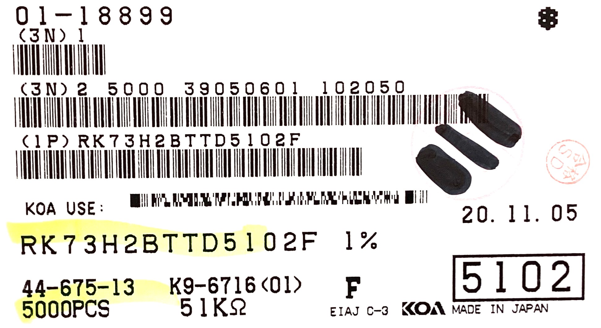 RK73H2BTTD5102F