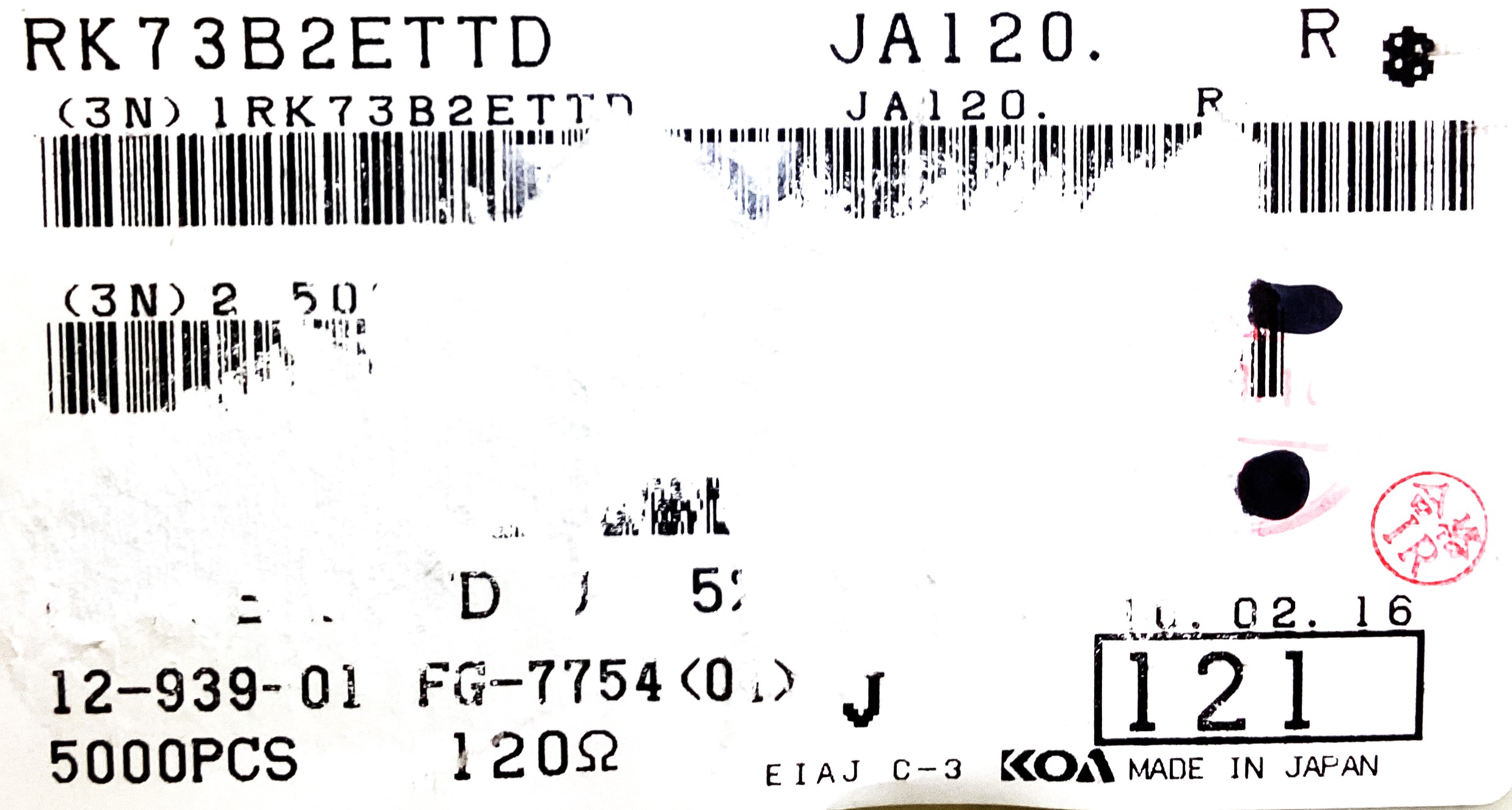 RK73B2ETTD121J