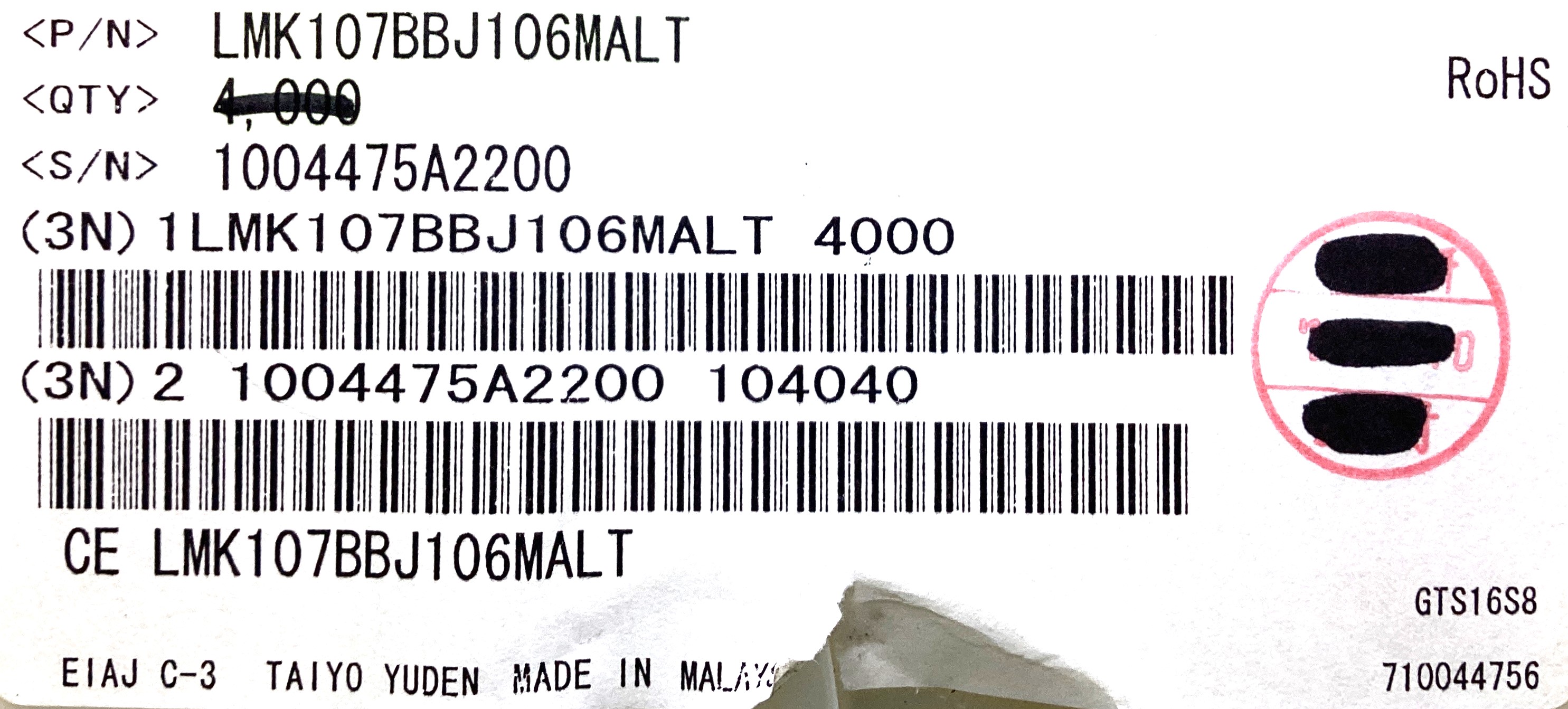 LMK107BBJ106MALT