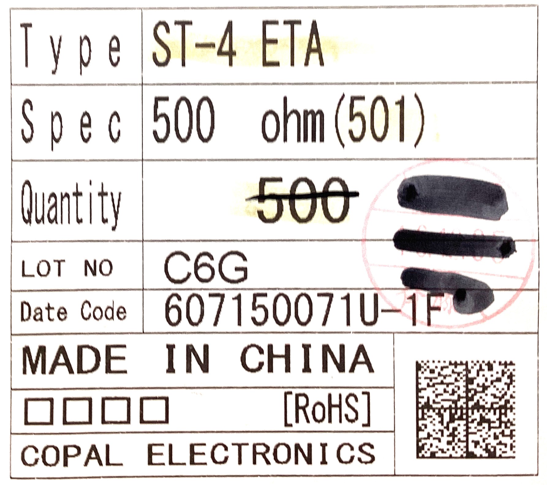 ST-4ETA 500OHM(501)