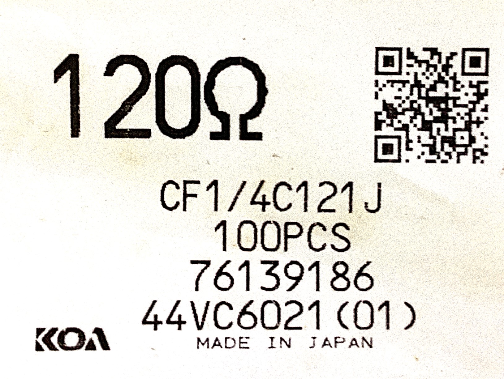 CF1/4C121J