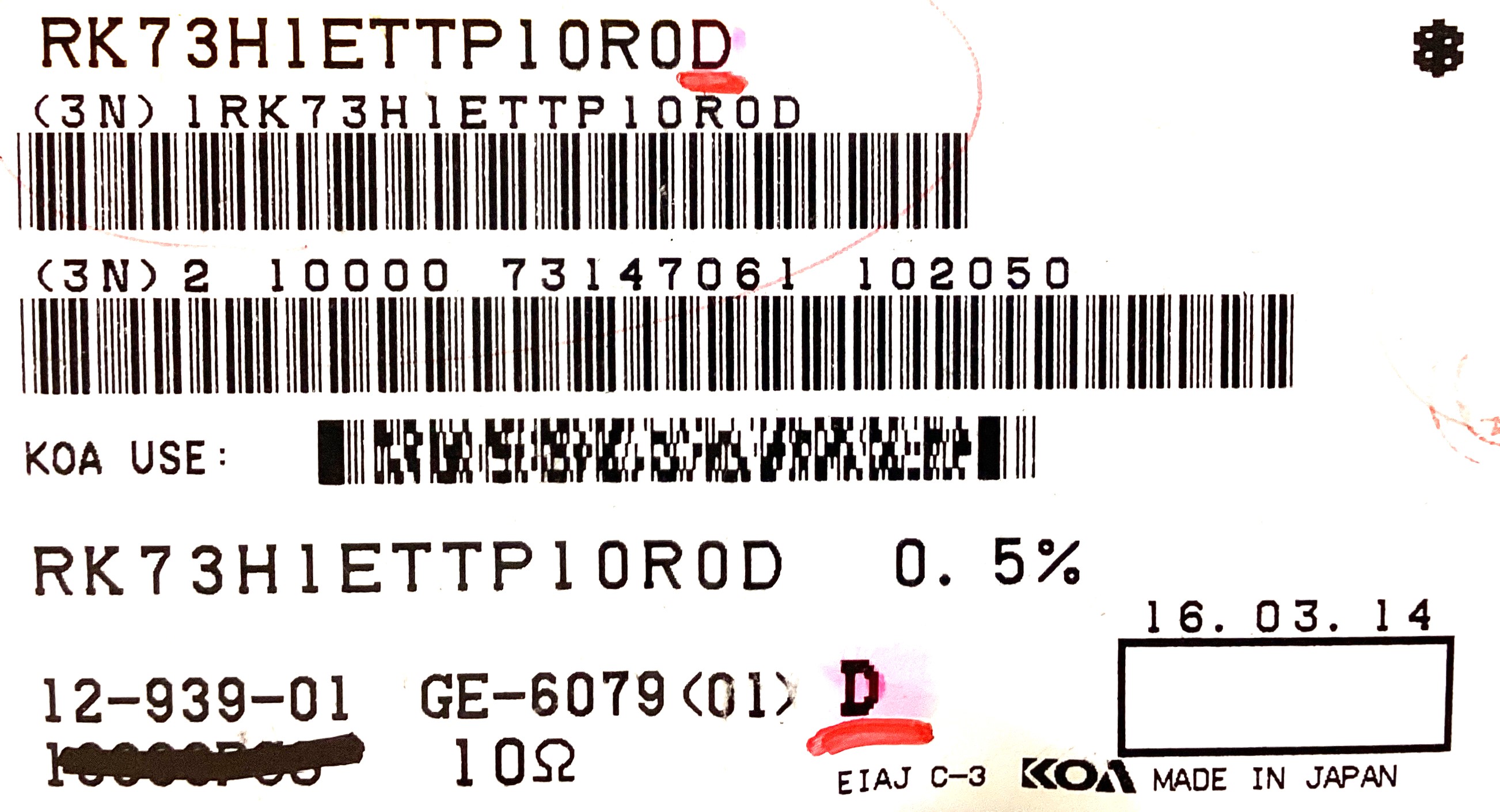 RK73H1ETTP10R0D