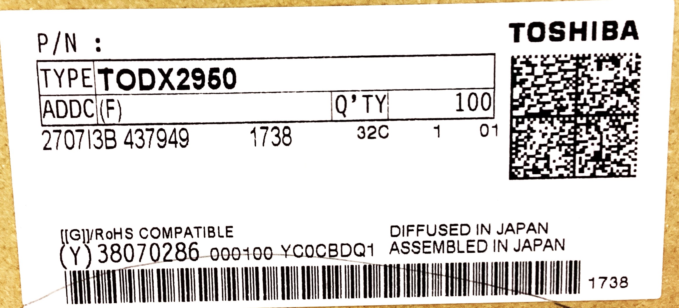 TODX2950(F)