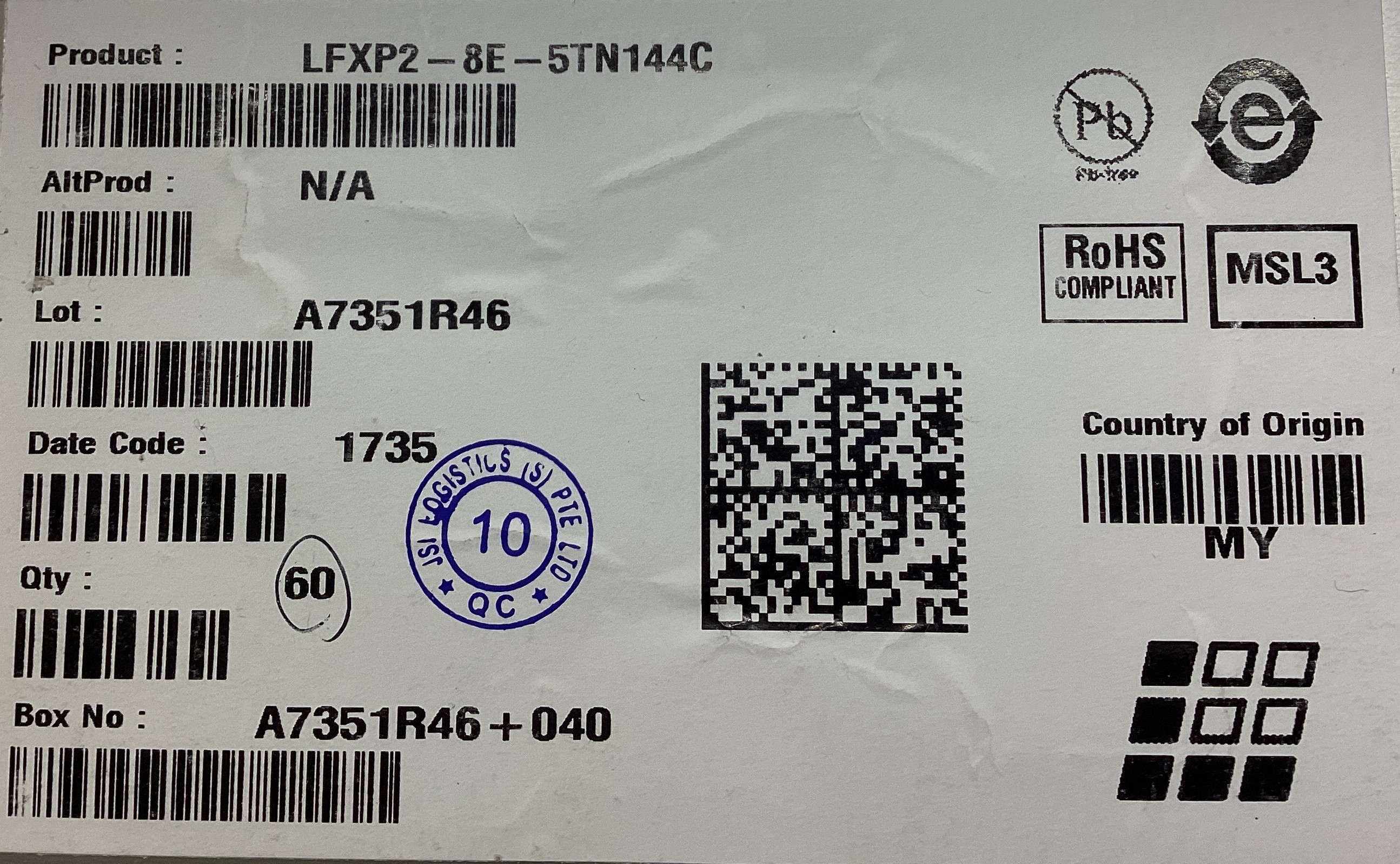 LFXP2-8E-5TN144C